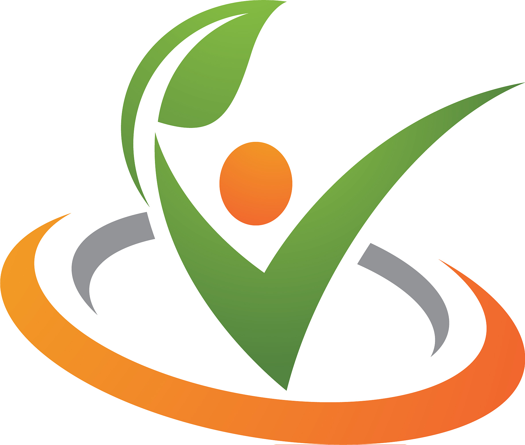 human character logo sign health care logo sign