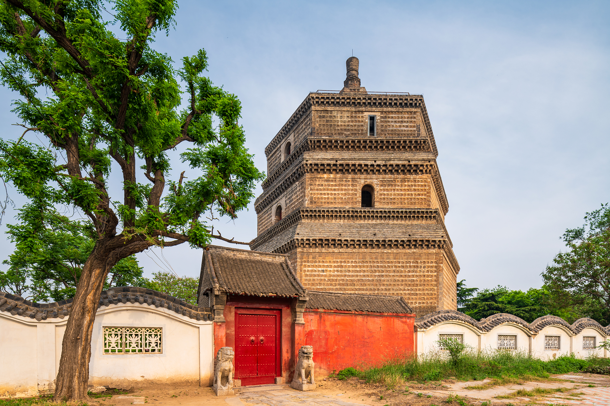 河南开封全国重点文物保护单位北宋繁塔(天清寺塔)