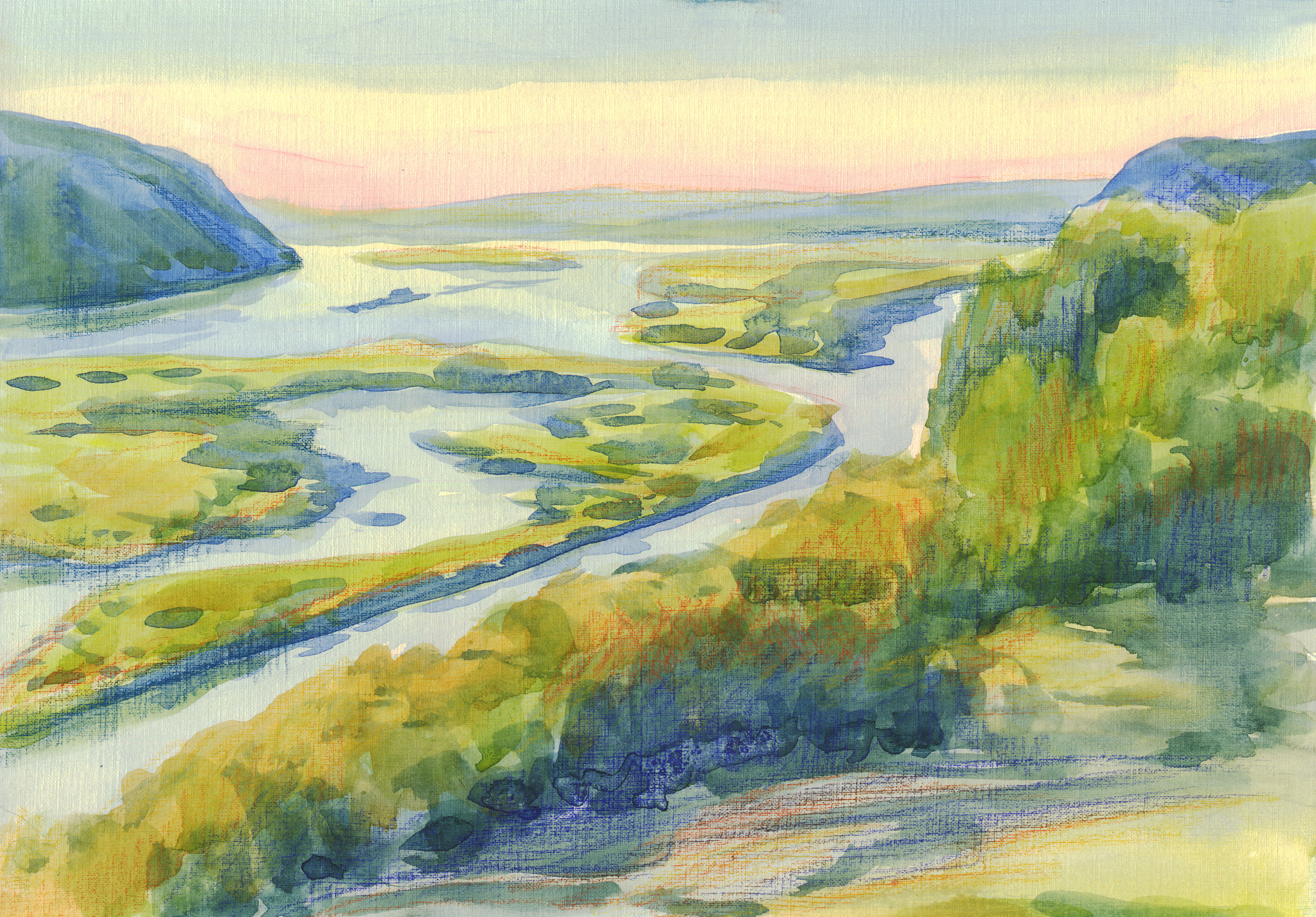 遥远的地平线美术作品