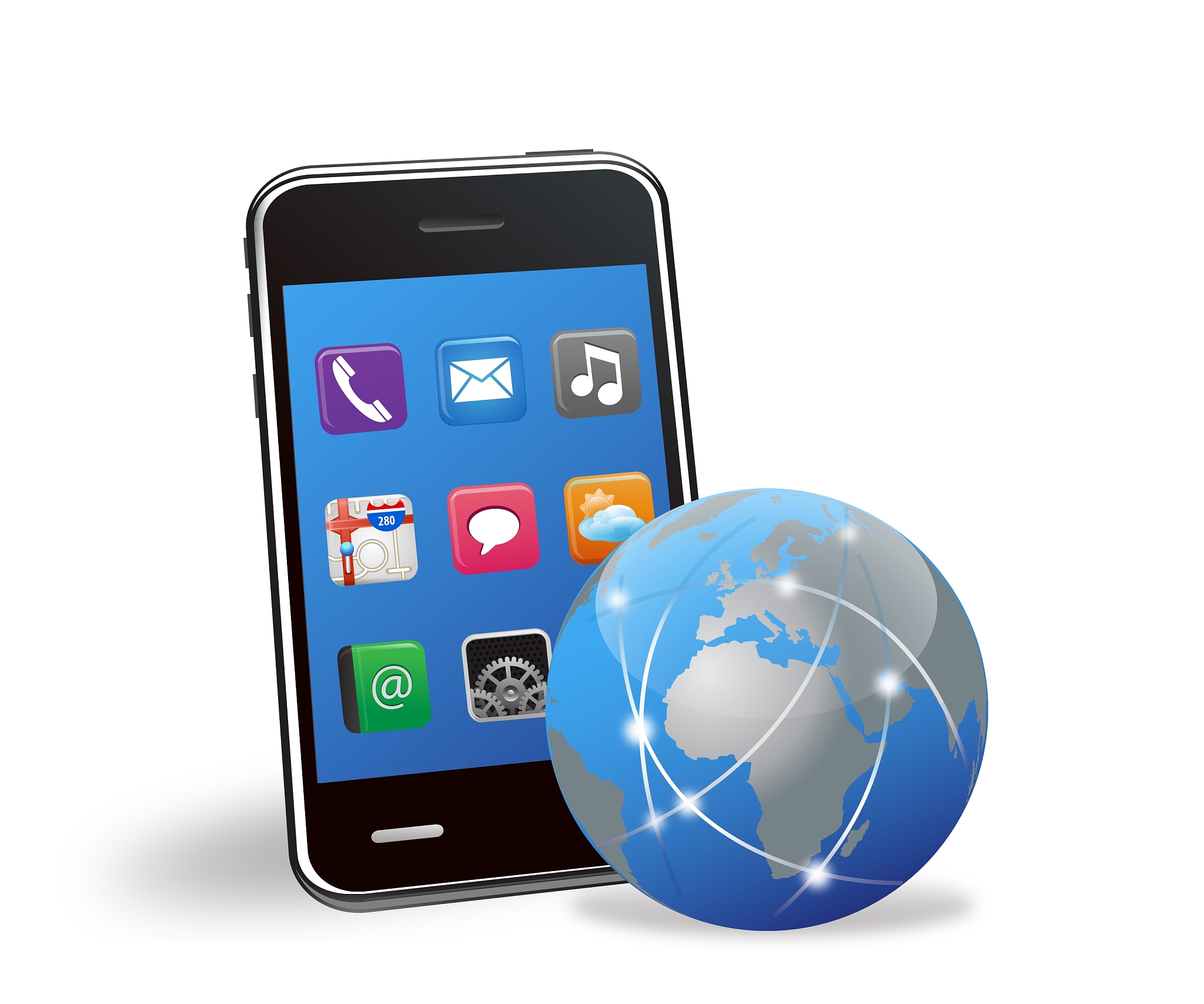 smart phone applications and global network