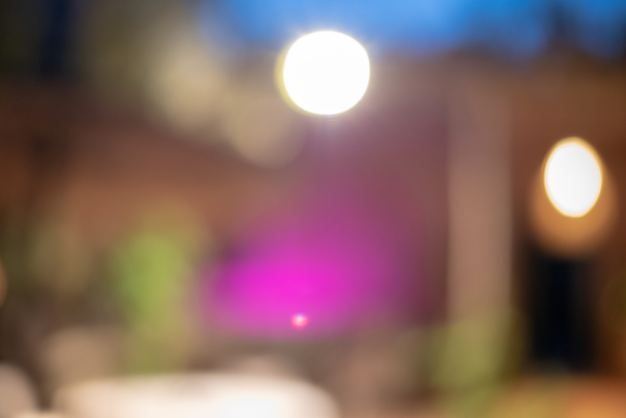 colorful blurred bokeh lightened background