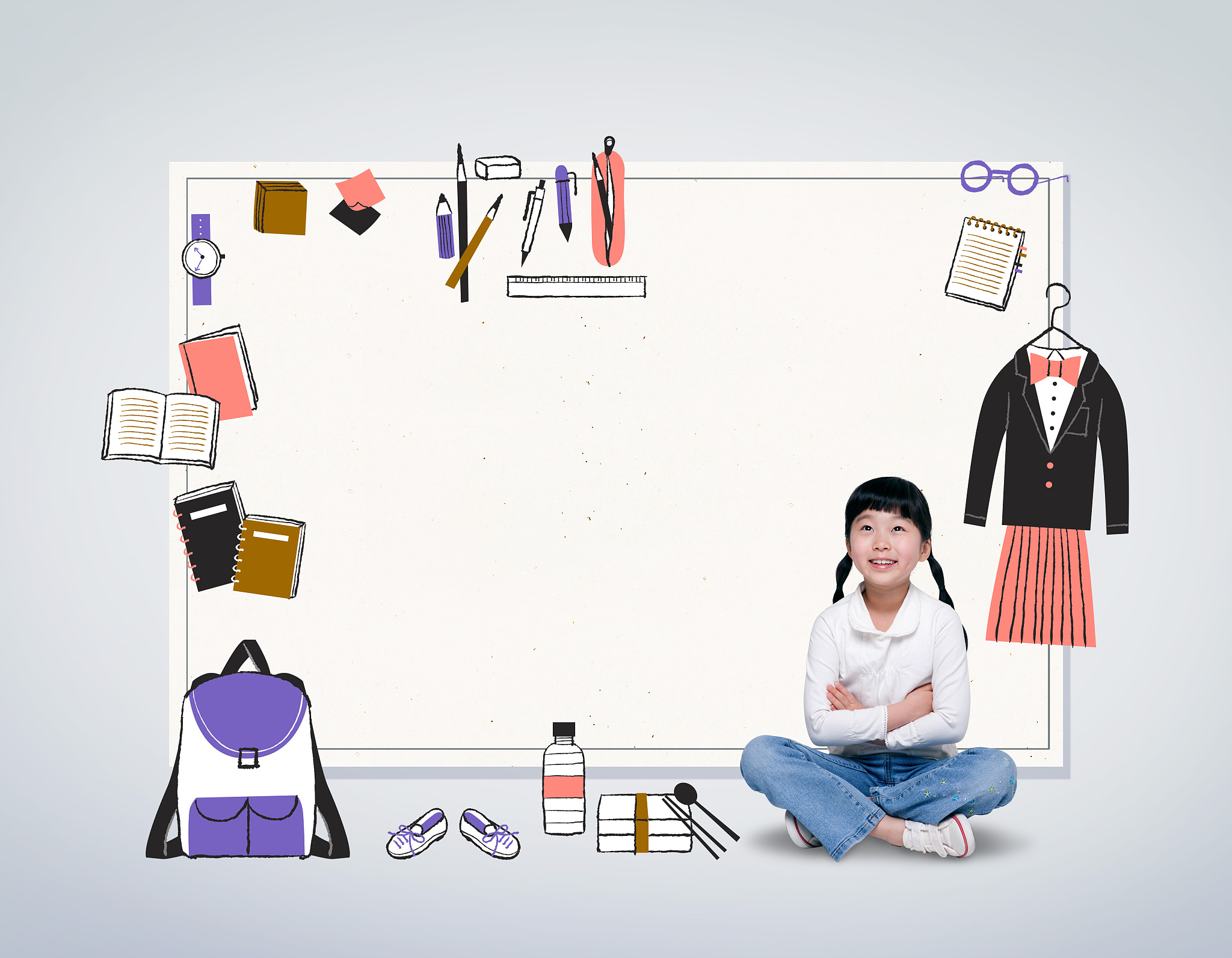 高中生自律提升成绩PPT模板：小清新暖色调设计