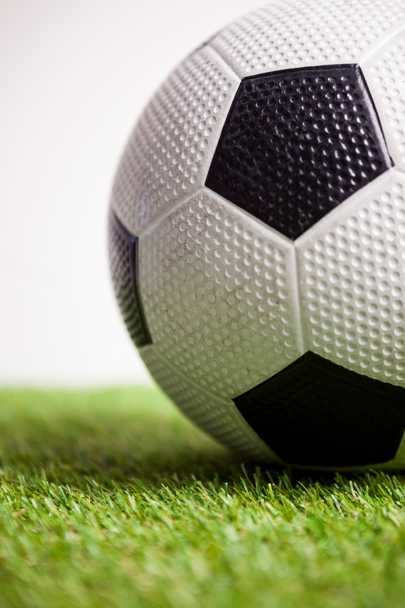 close up of soccer ball