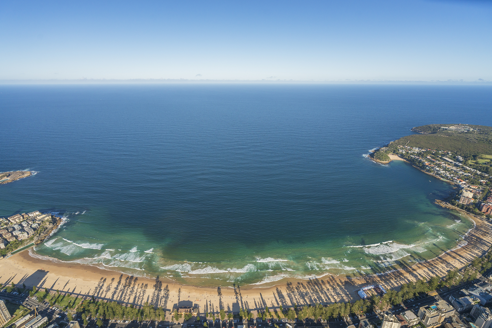 bondi beach, aerial view. sydney