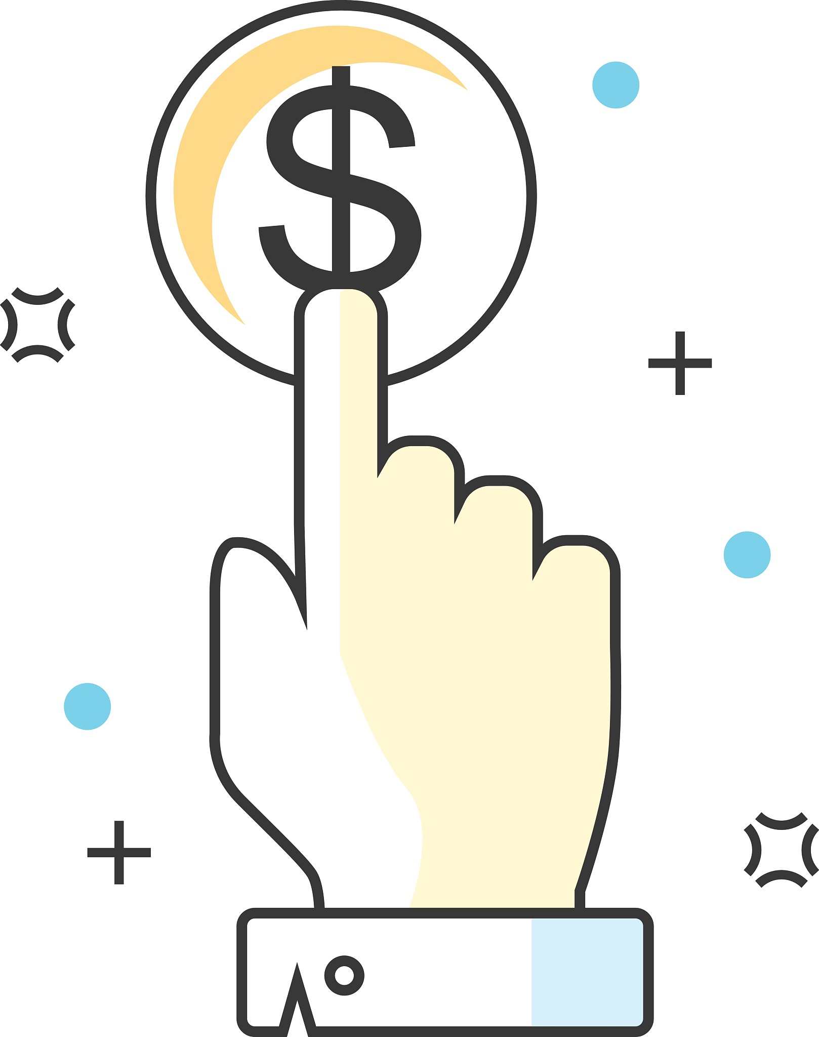 pay per click website line icon. vector illustration