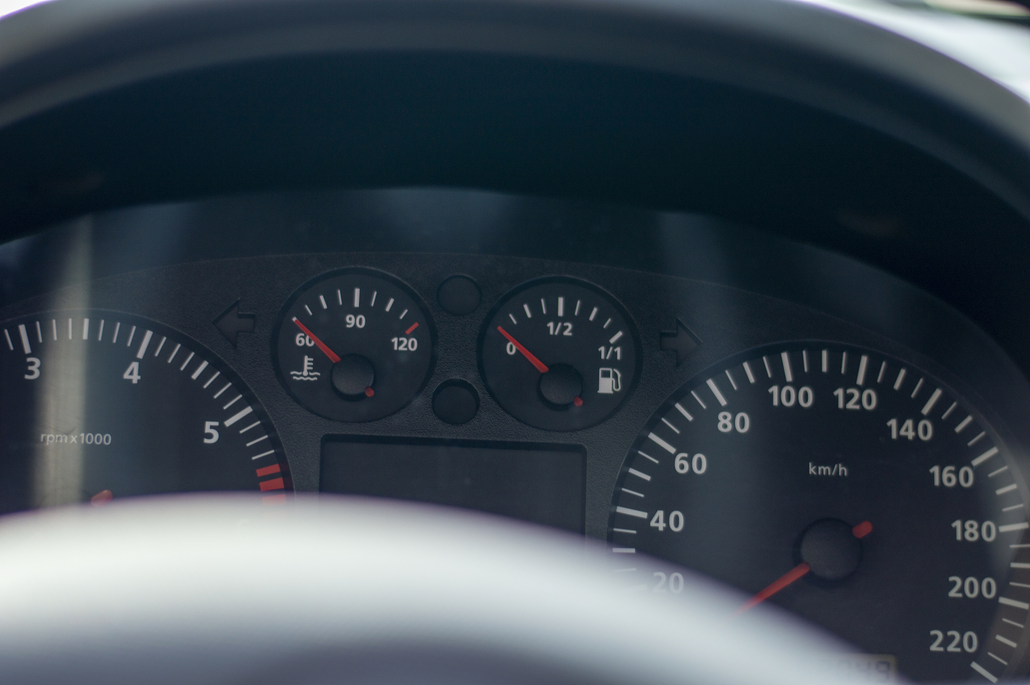 dashboard of a car