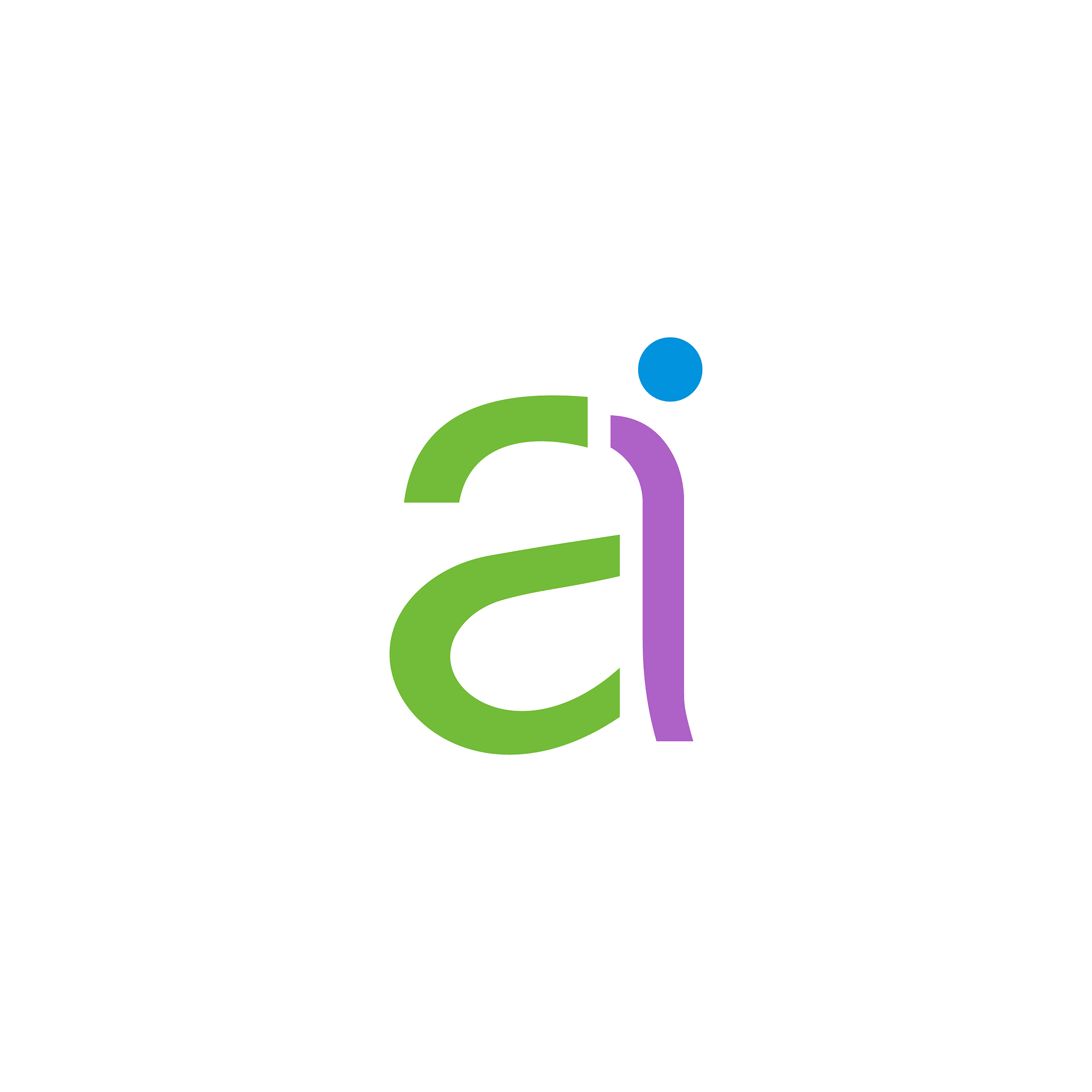initial letter ai or ia logo design template