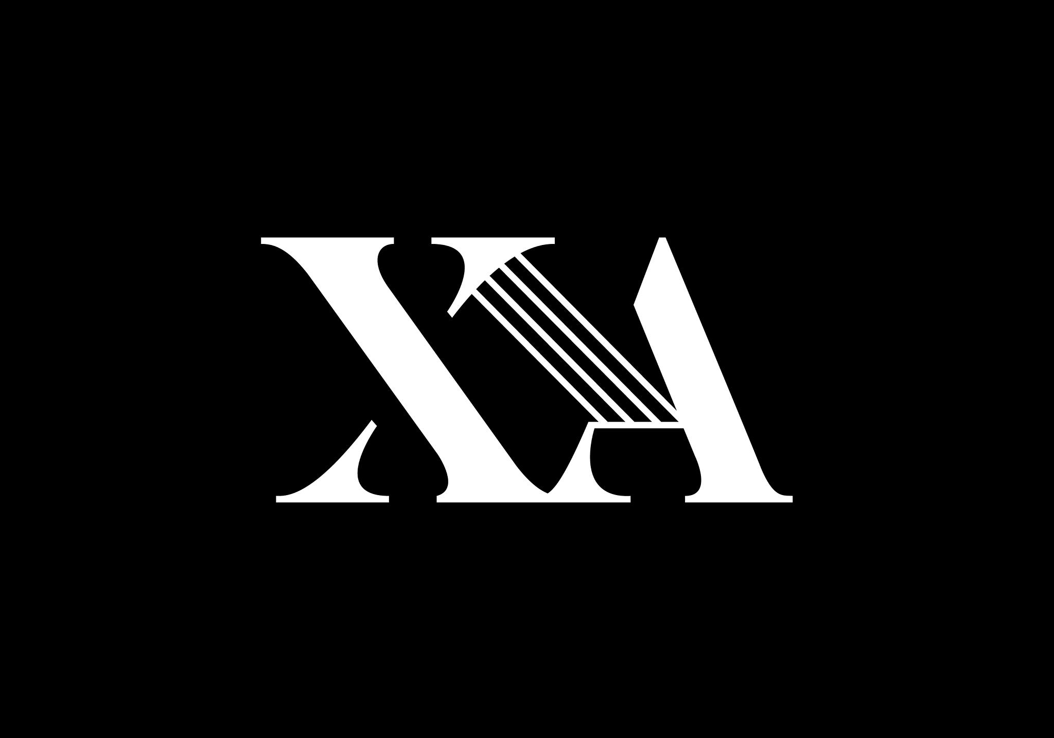 initial monogram letter x a logo design template