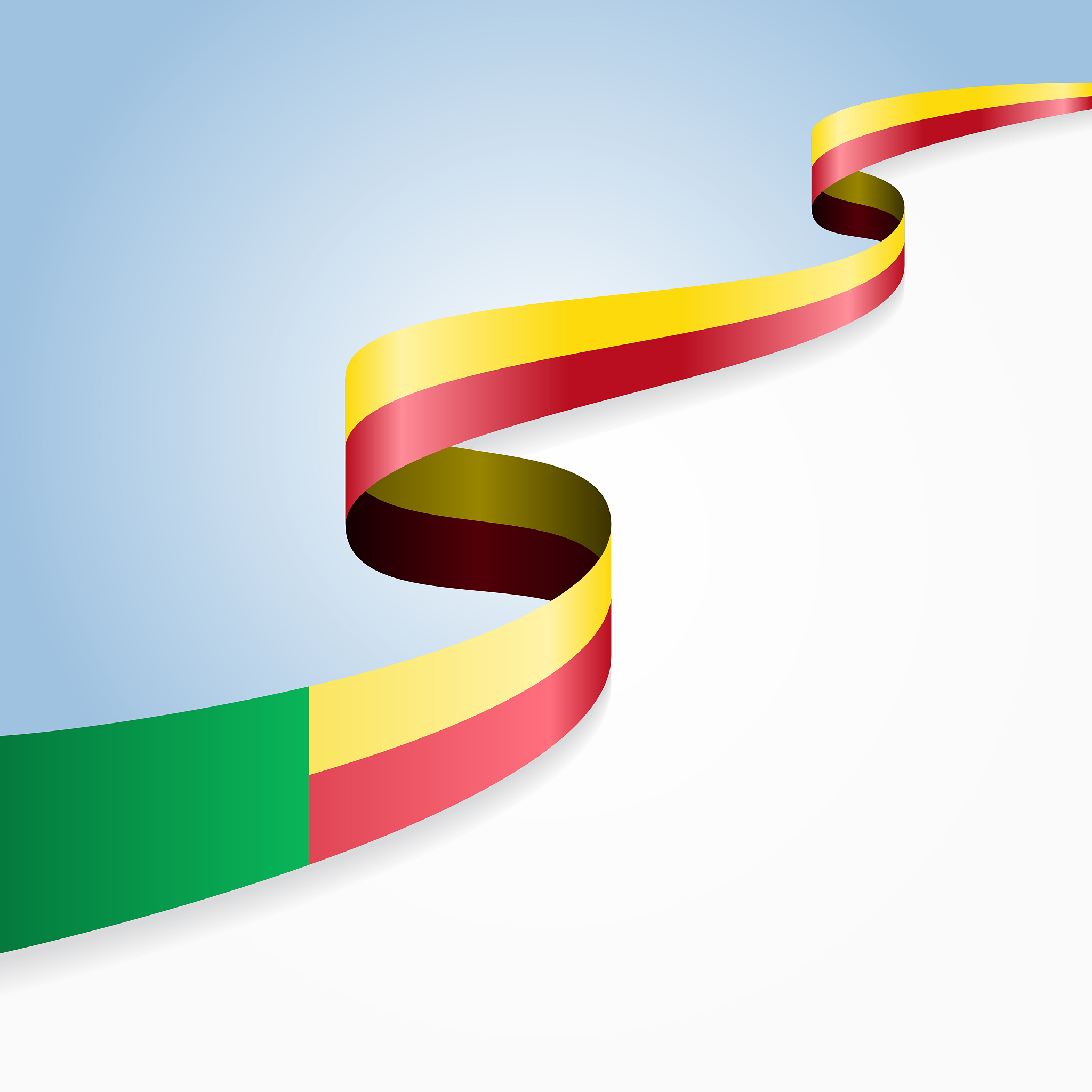 benin flag wavy abstract background. vector illustration.