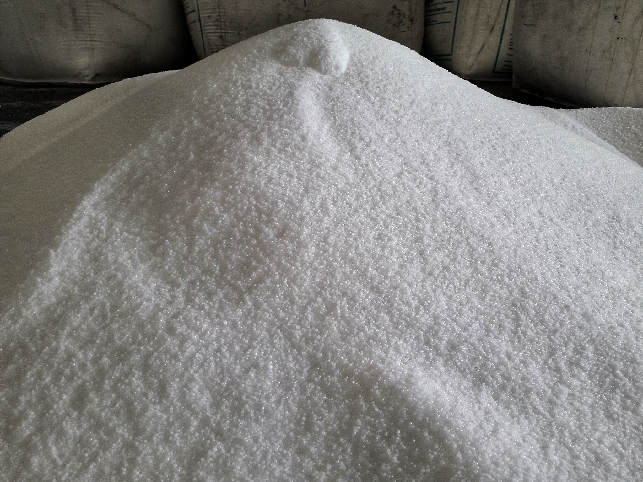 chemical fertilizer pile.