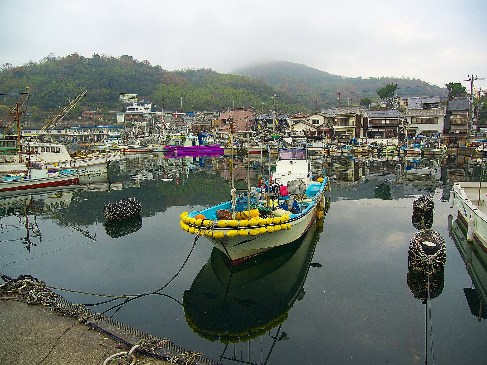japanese landscape512 port town