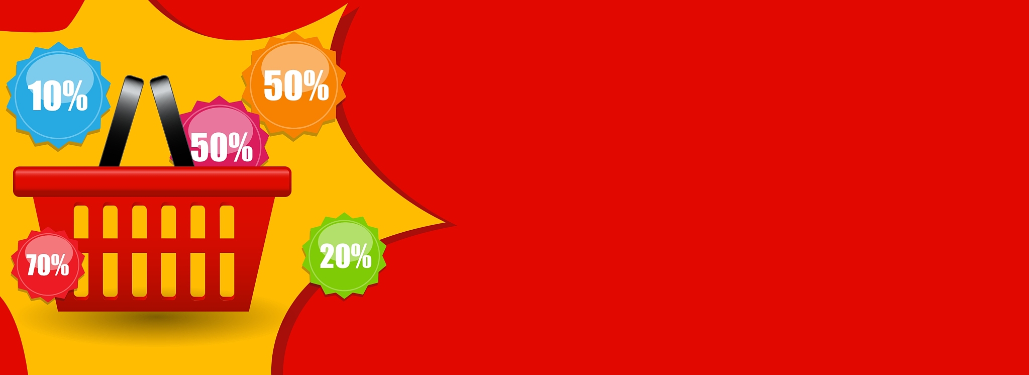 sale banner with place for your text