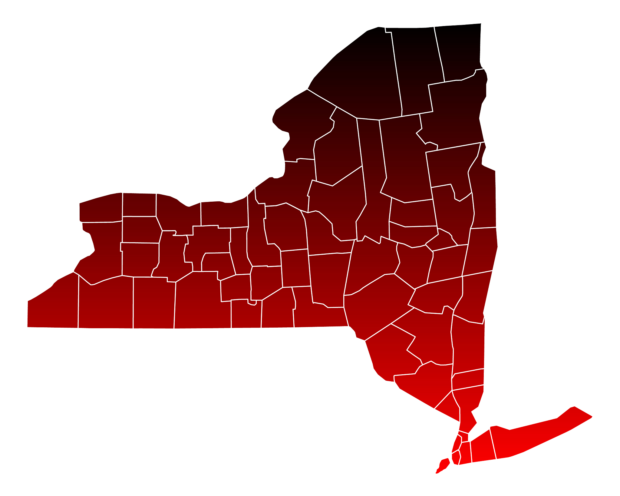 map of new york
