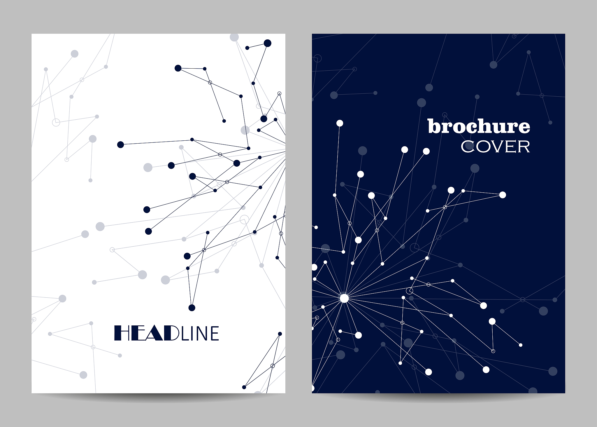 vector templates for brochure cover in a4 size.