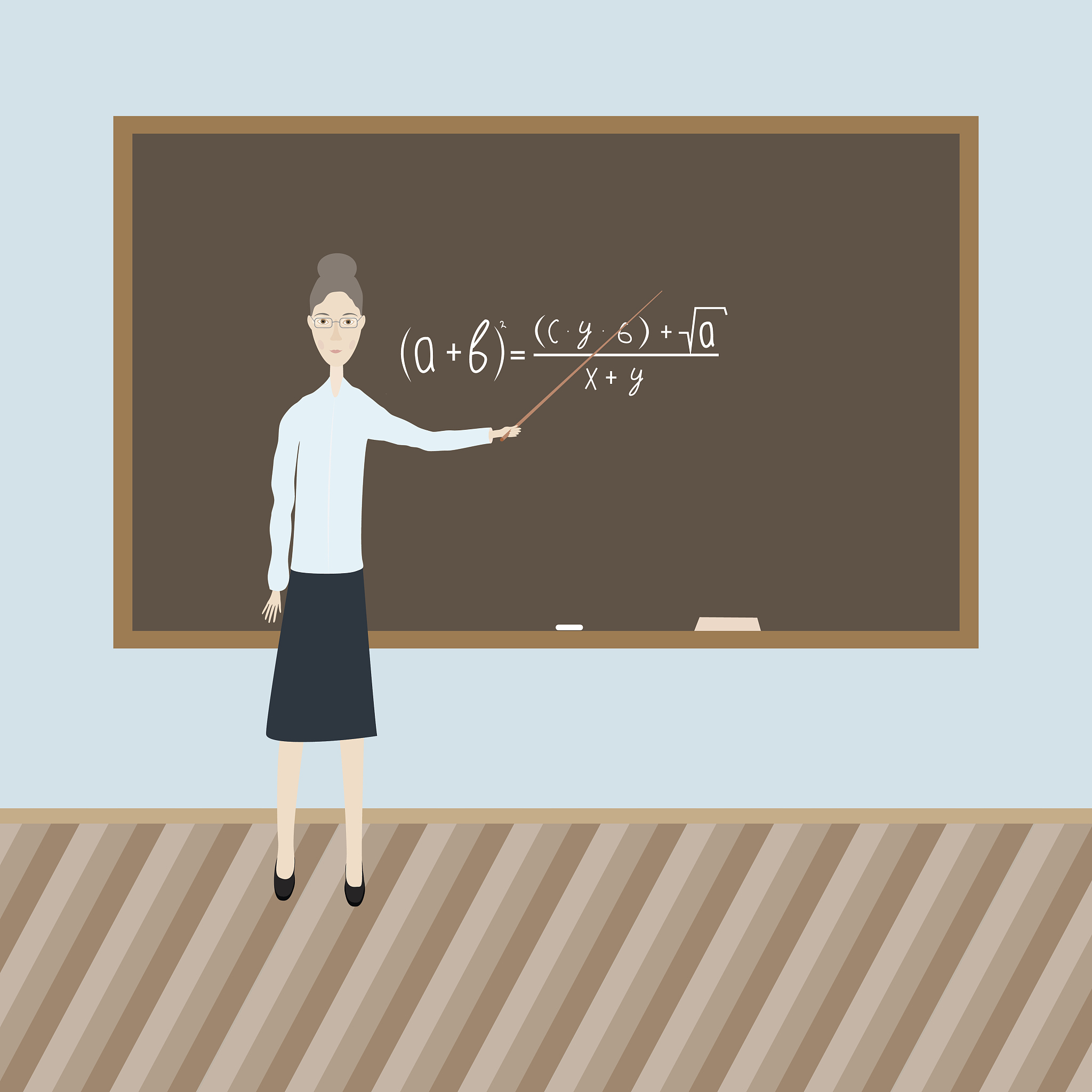 teacher in the class
