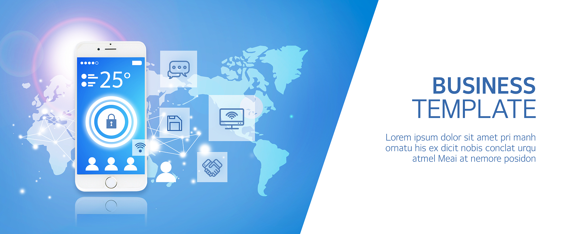business, mobile graphic image template
