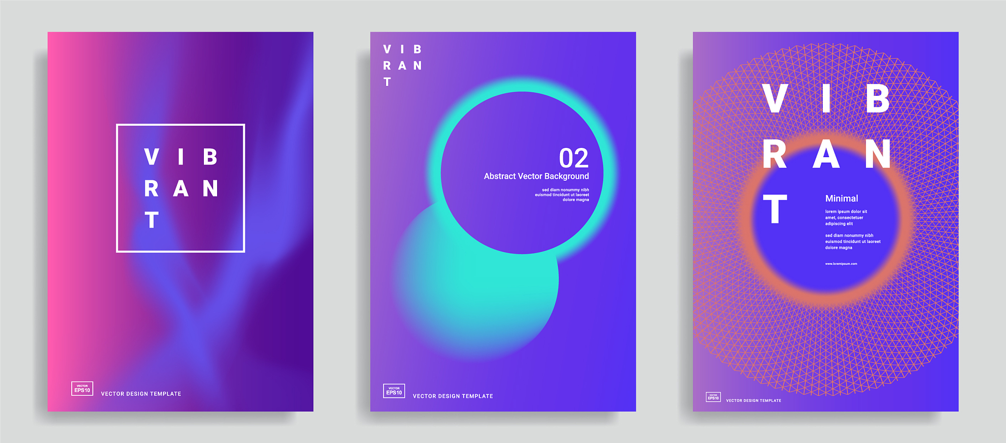 trendy abstract design templates