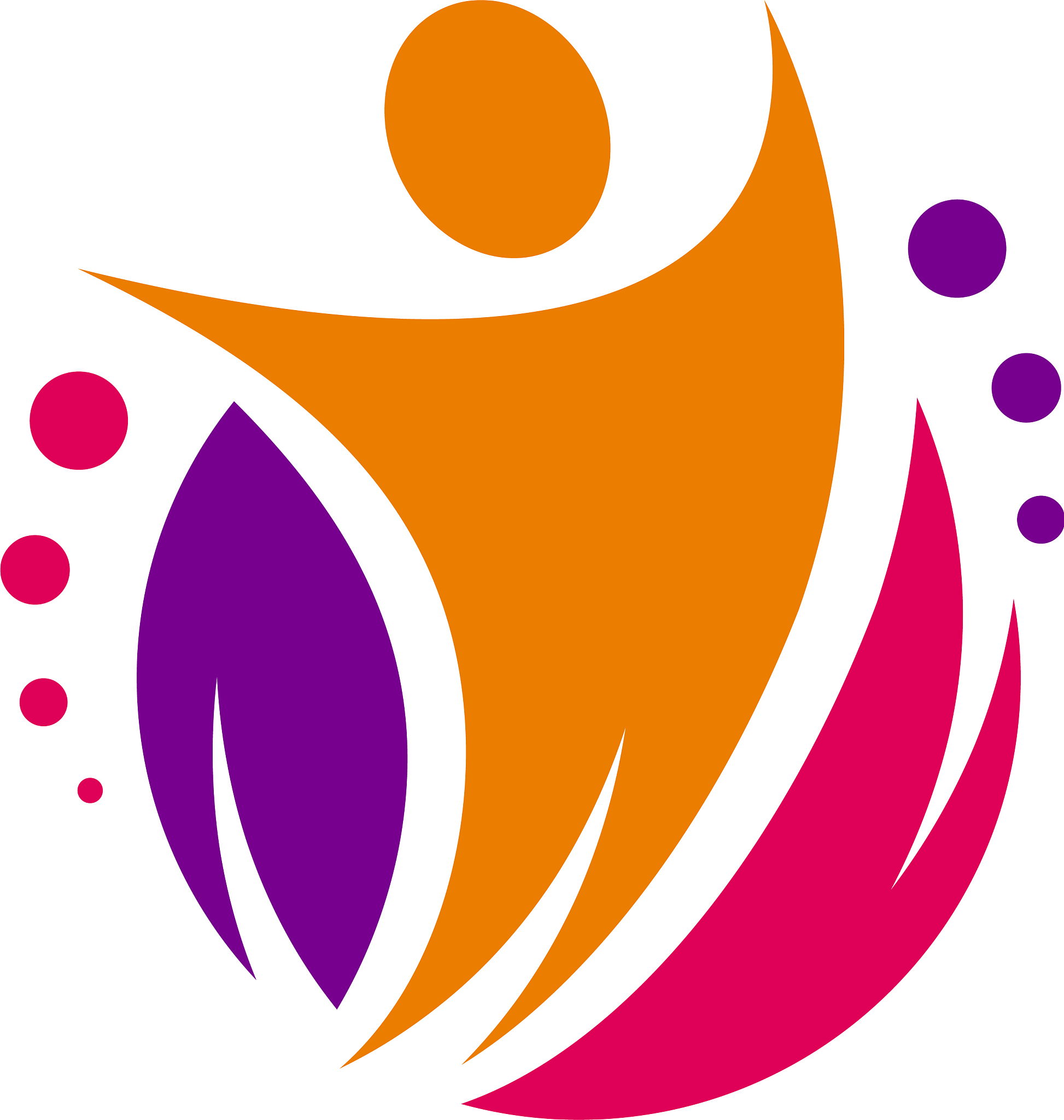 festive dynamic logo colorful abstract