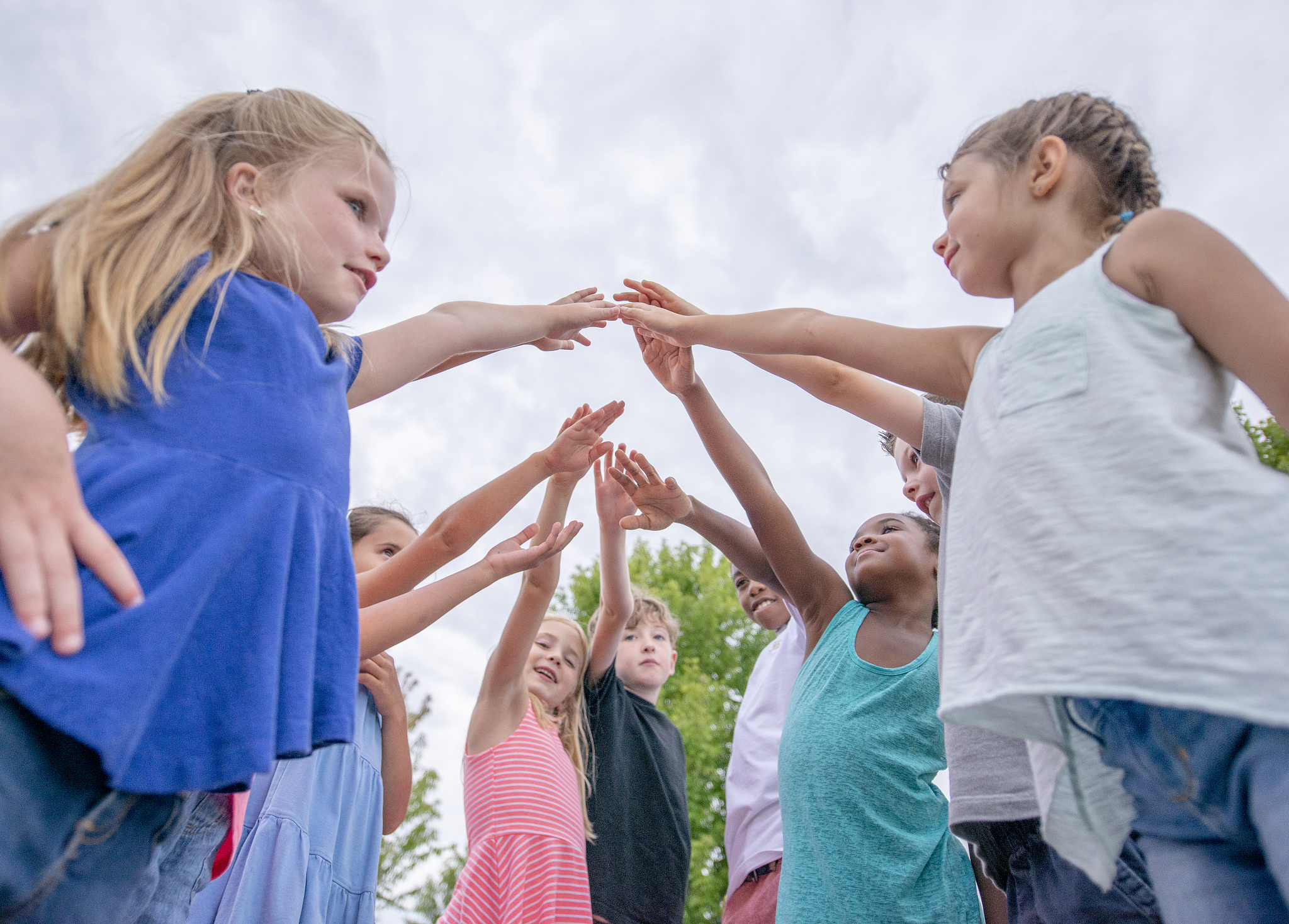 correct the sentence It also could be the person they help is their friend and we normally think that friendship means support So children normally lend a hand to their friends because of friendship