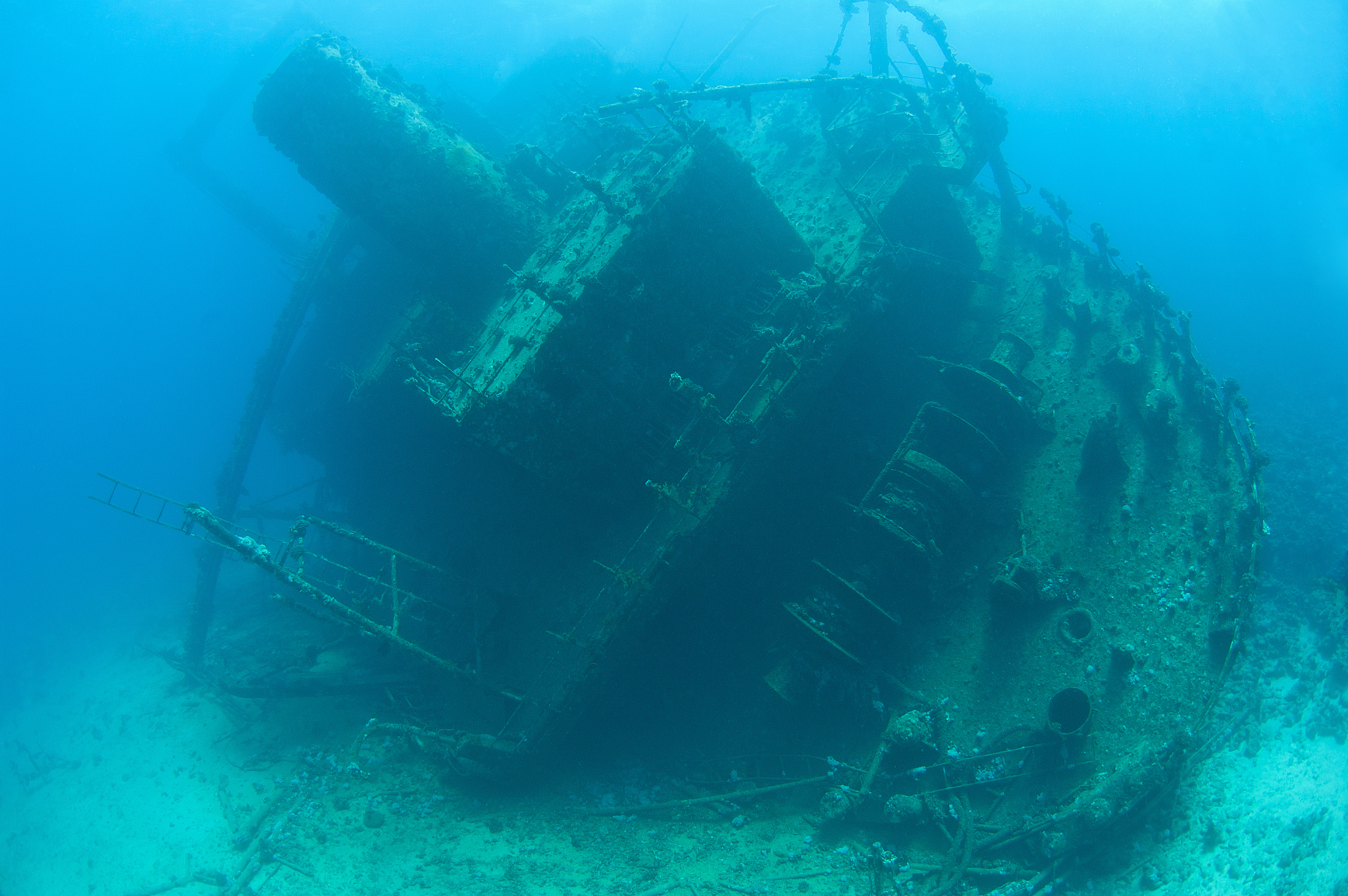 stern section of a shipwreck