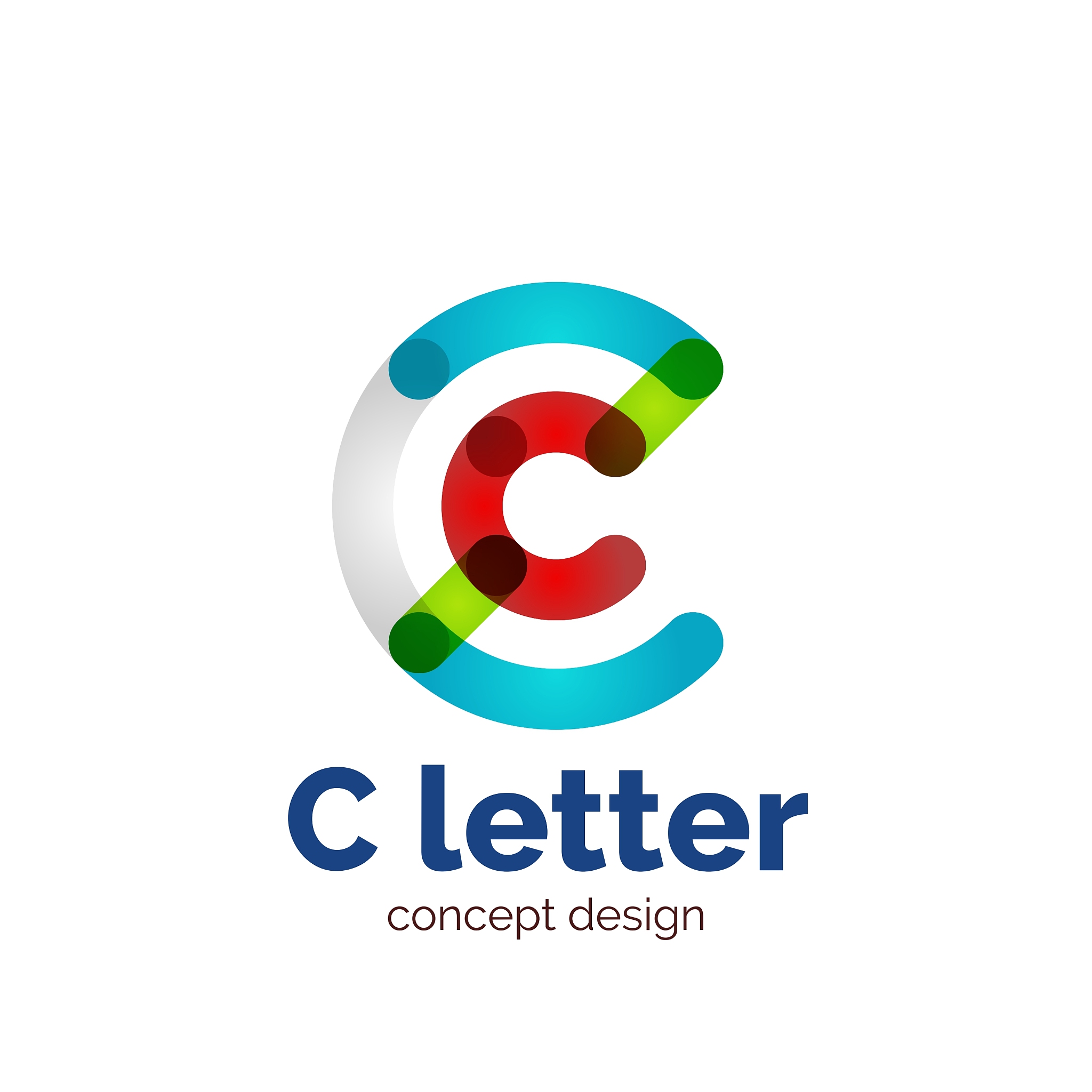 modern minimalistic letter concept logo