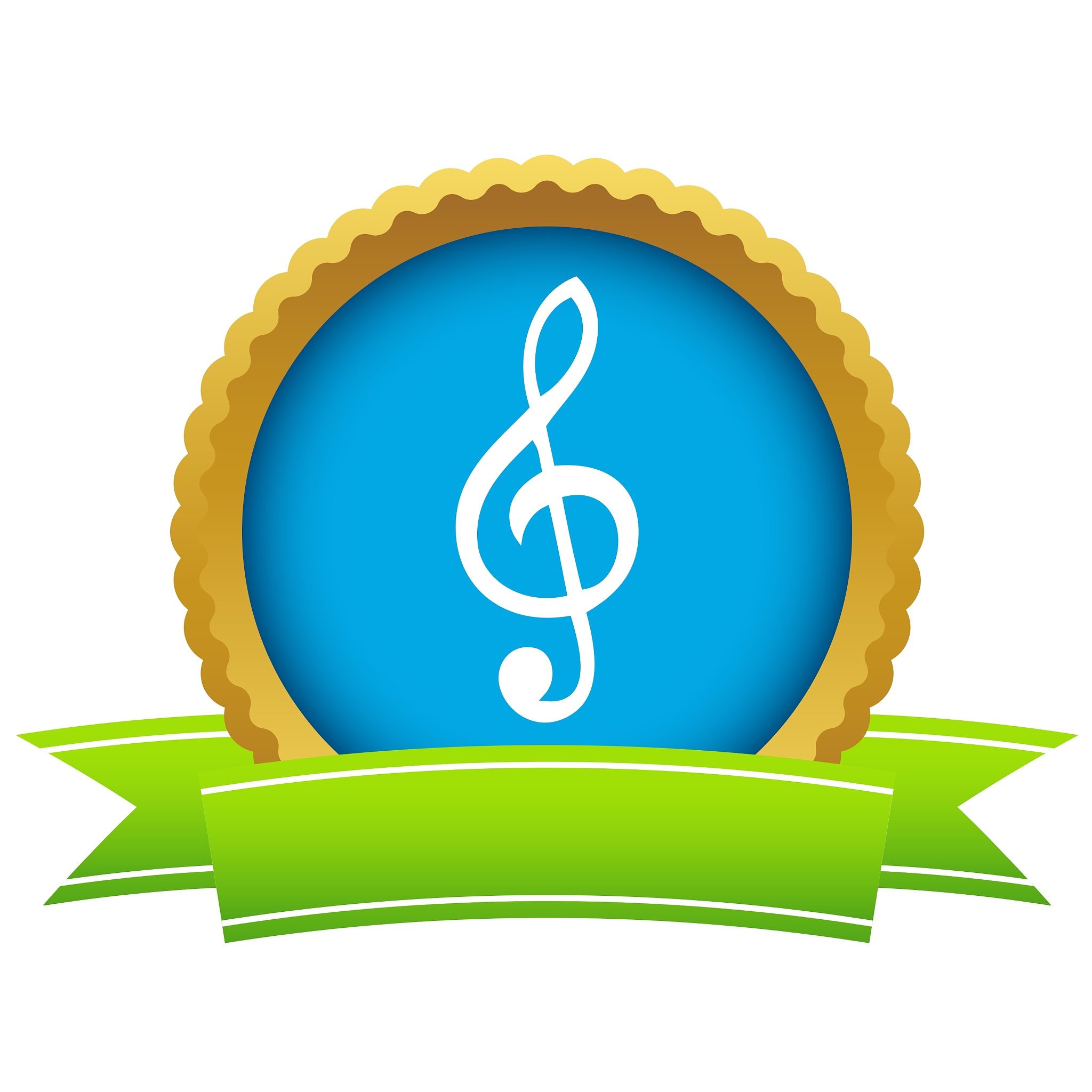 gold music logo