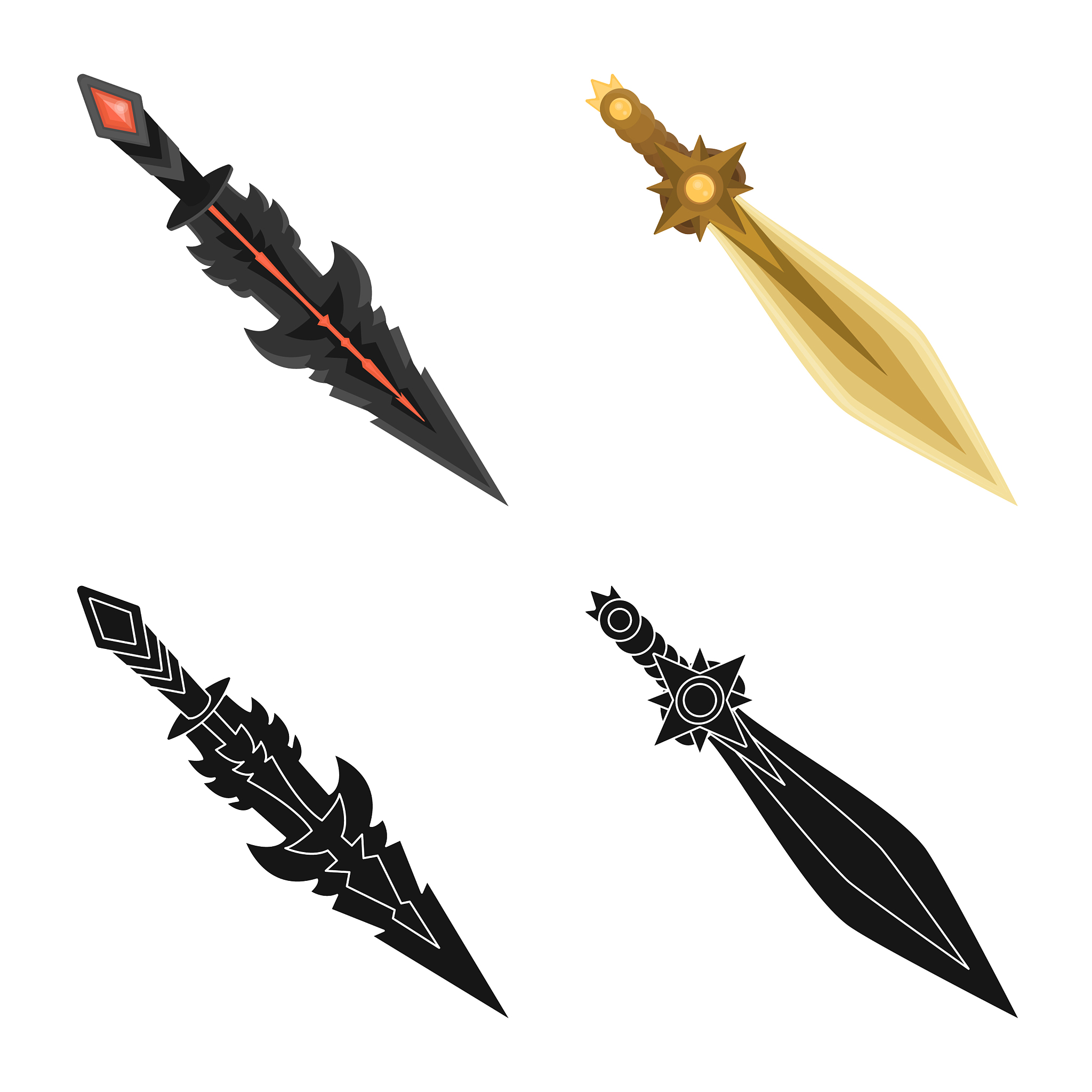 game and armor sign set of