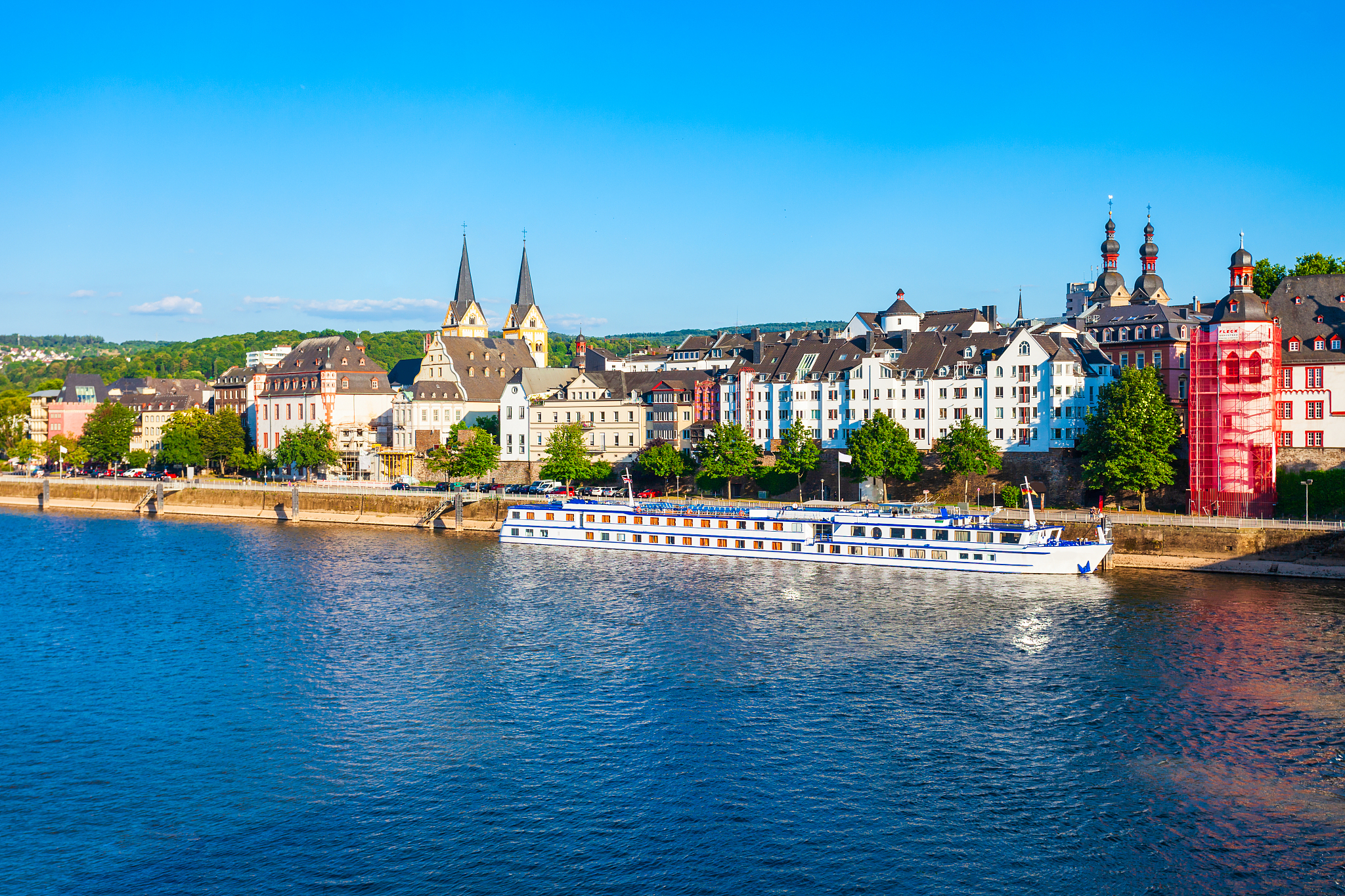 koblenz city skyline in germany