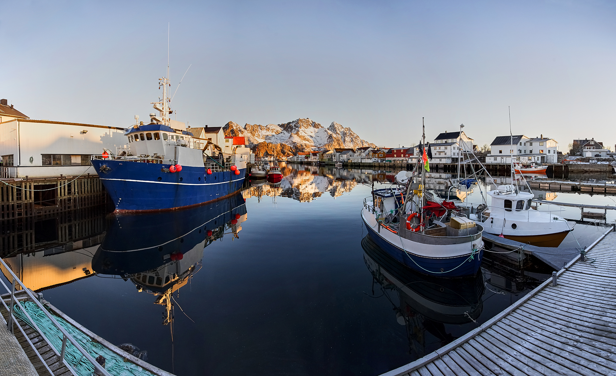 marina henningsver on the lofoten, norway