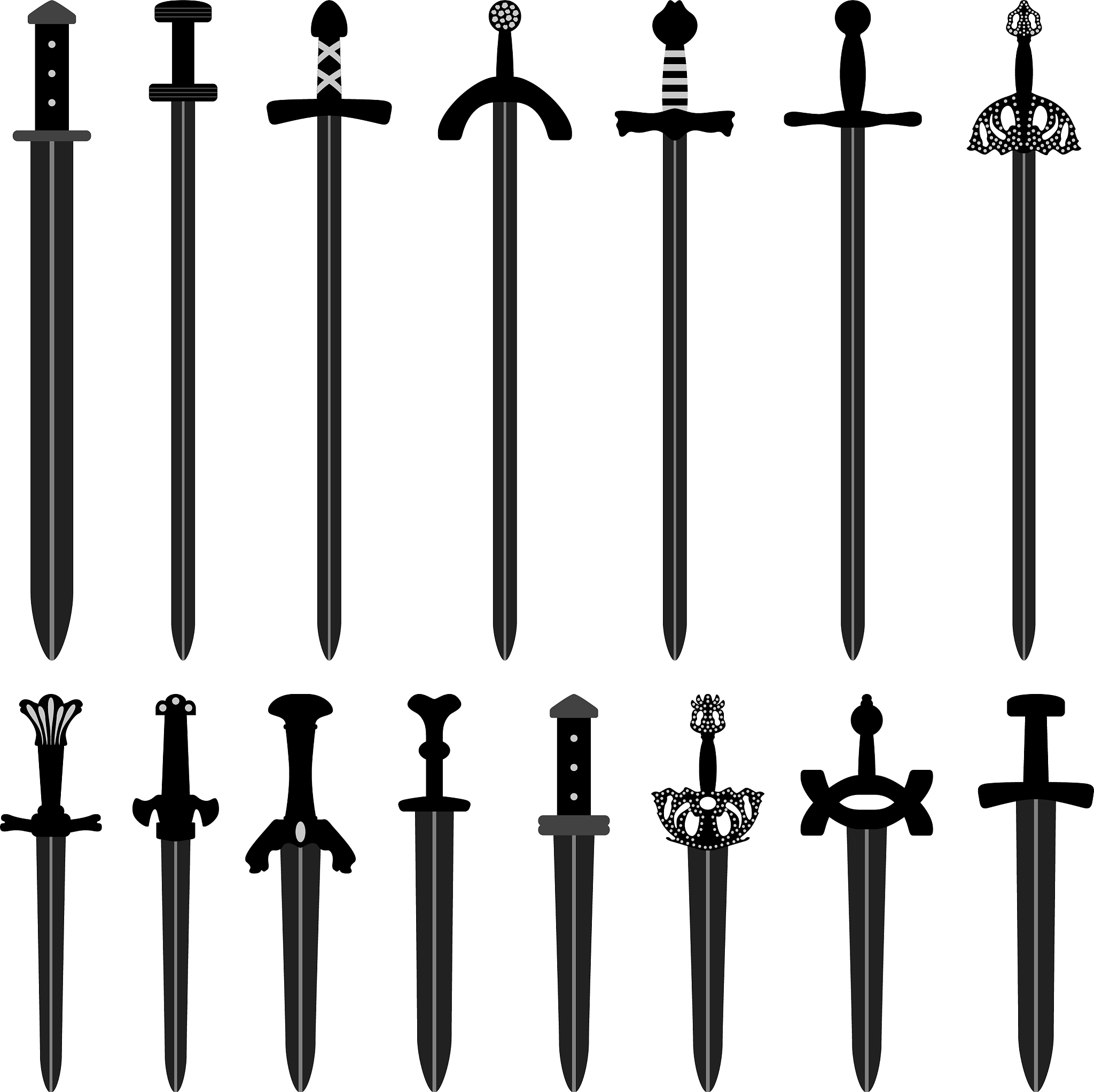 sword ancient weapon design a set of ancient
