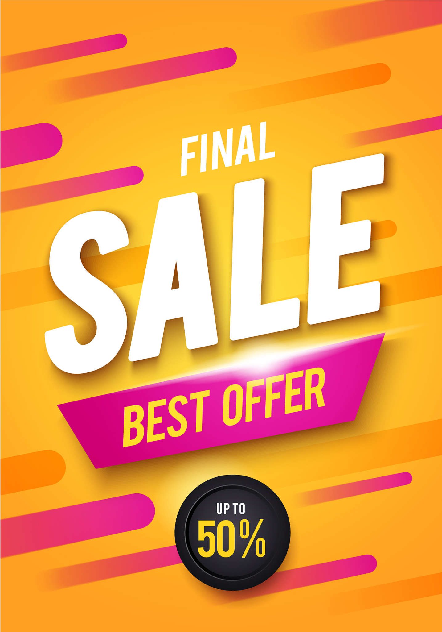 final sale poster or flyer design