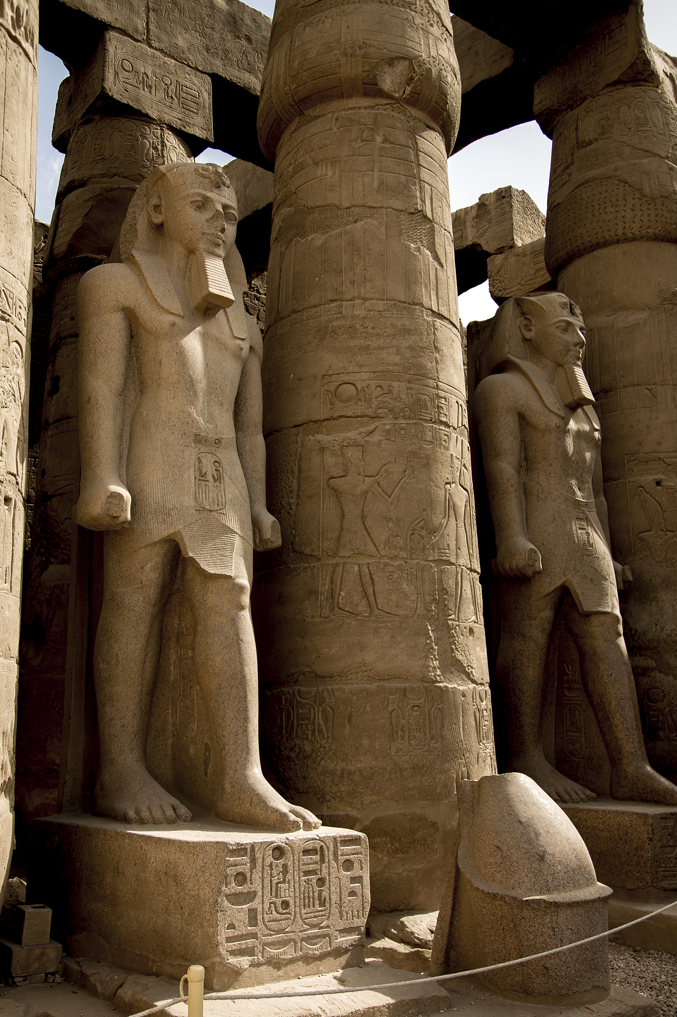ramses iii statue from luxor egypt