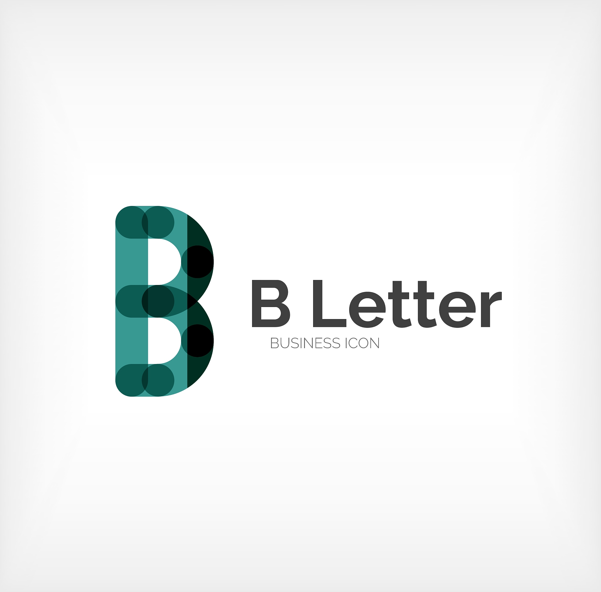 b letter logo minimal line design