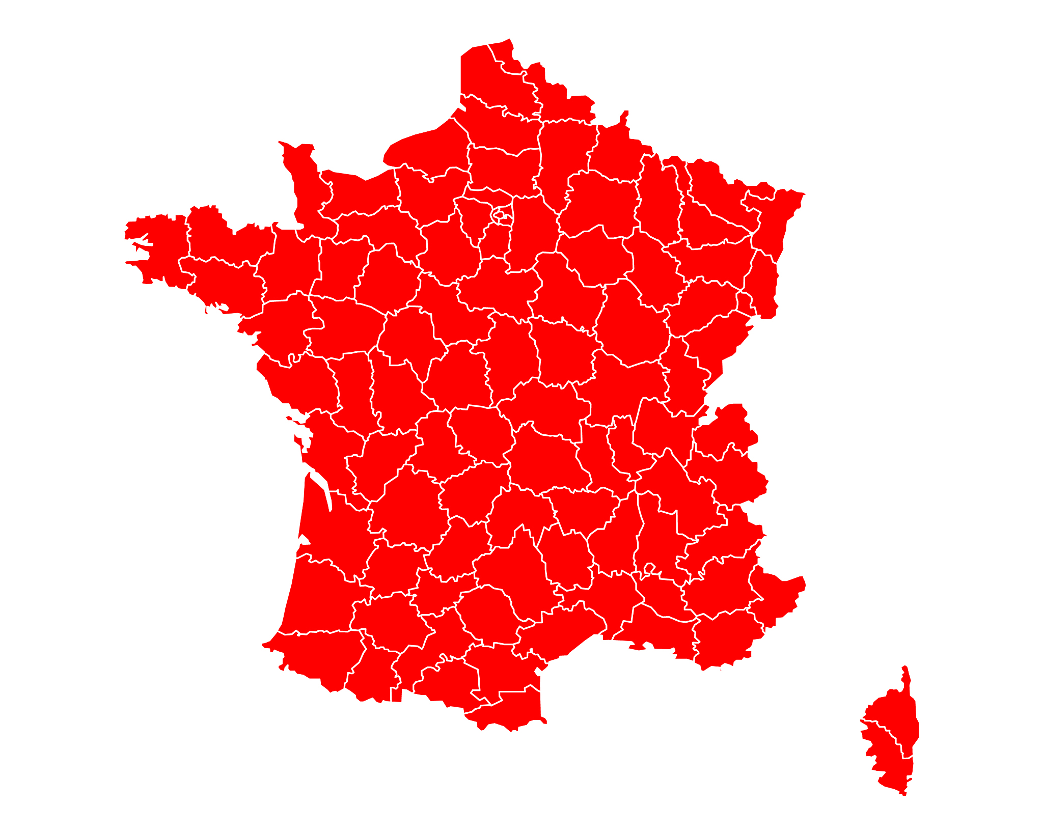 map of france