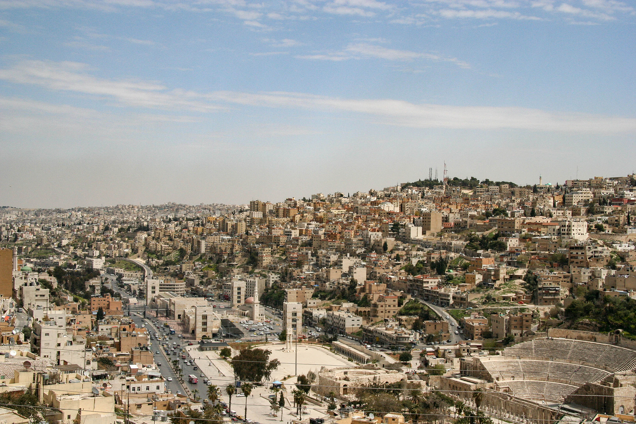 amman skyline, the capital of jordan