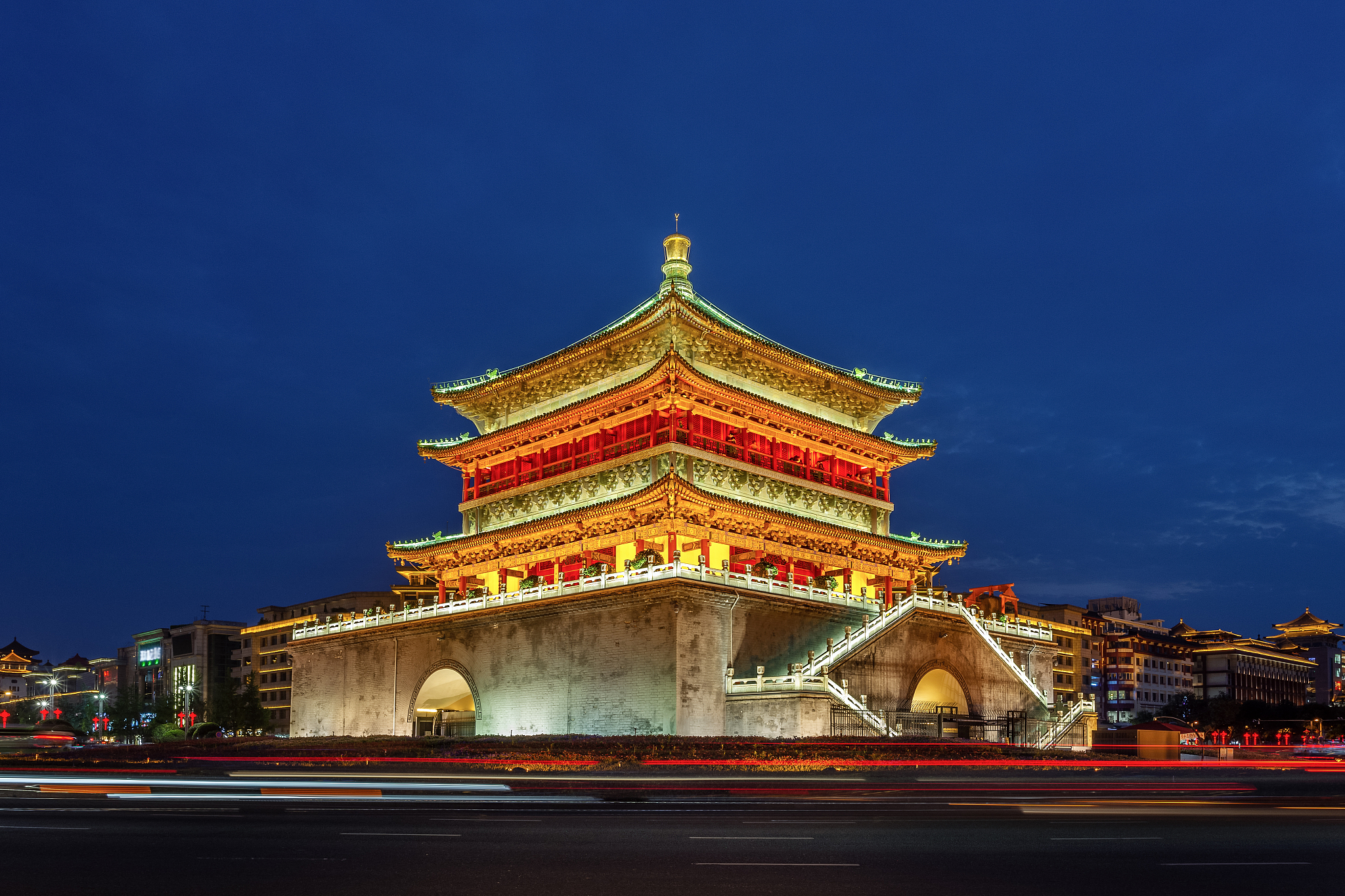 西安钟楼夜景