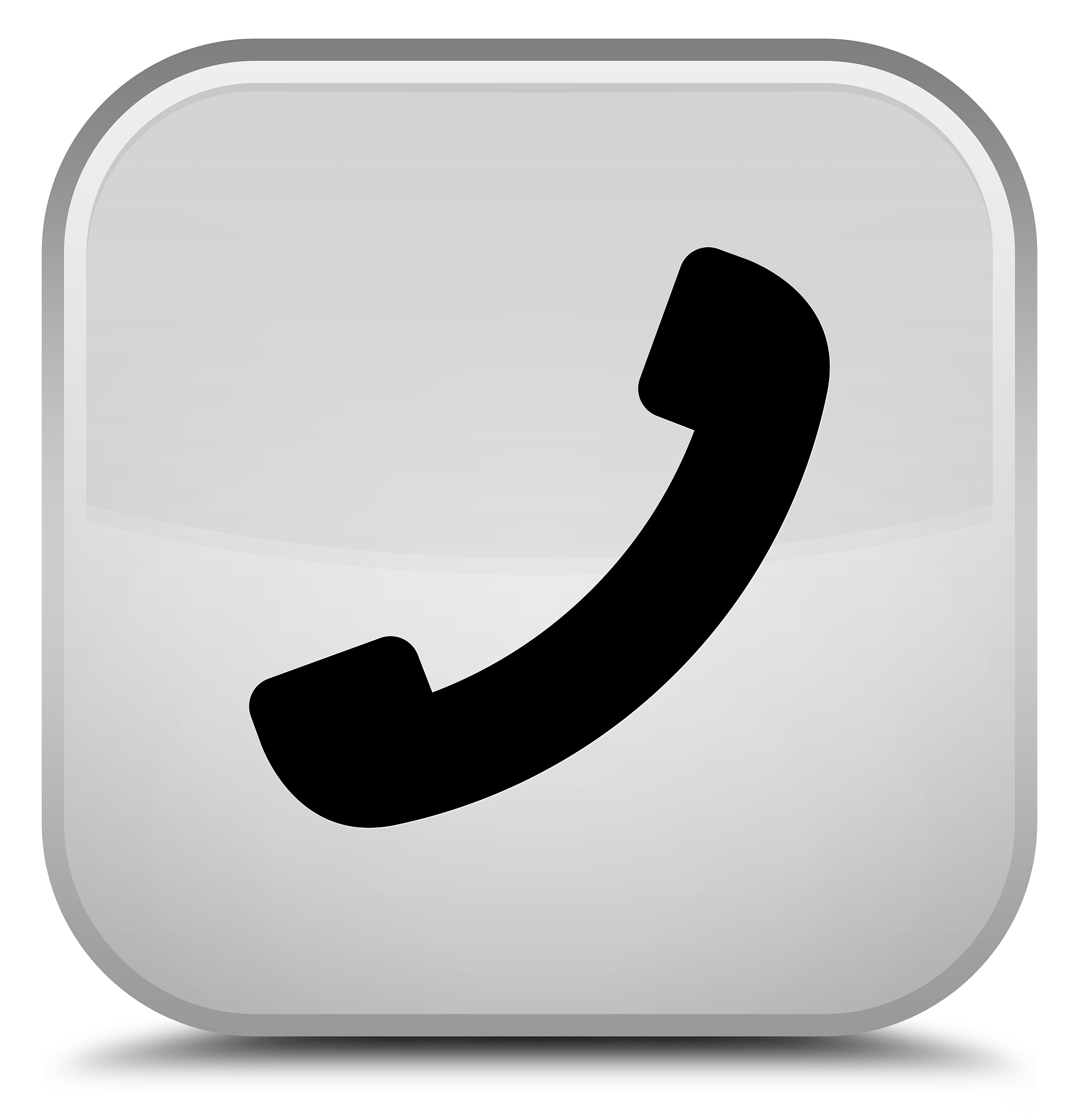 phone icon special white square button