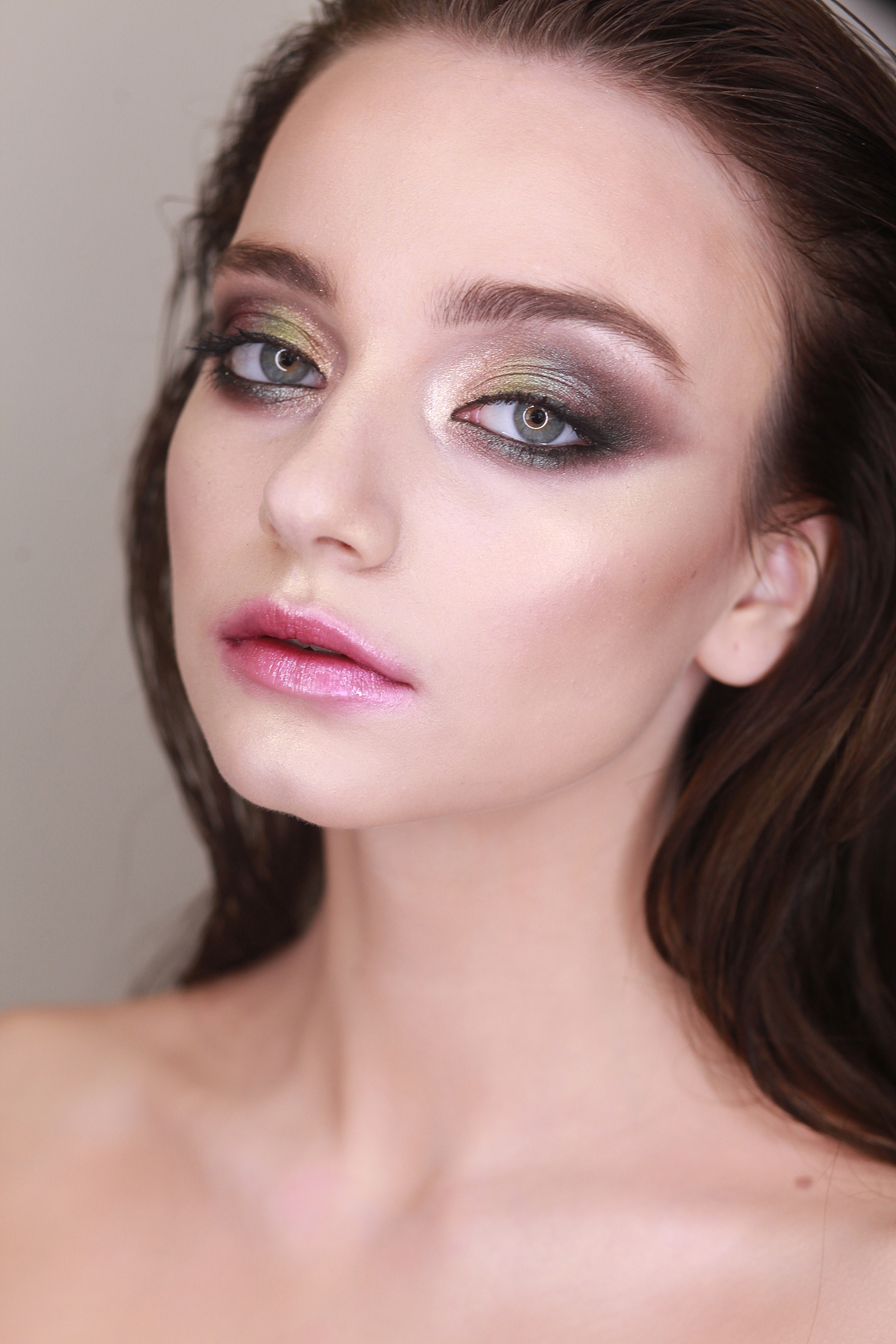 close-up portrait of beautiful woman