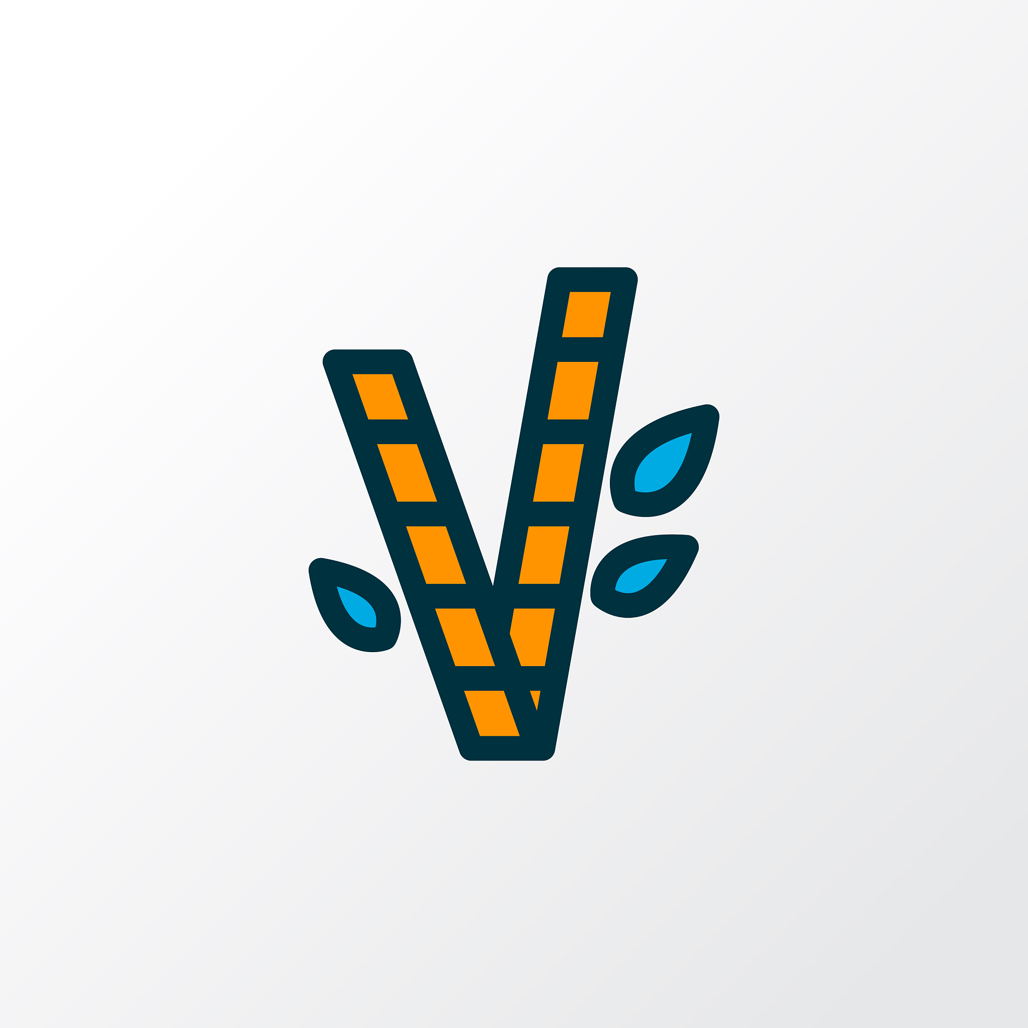 bamboo icon colored line symbol premium quality