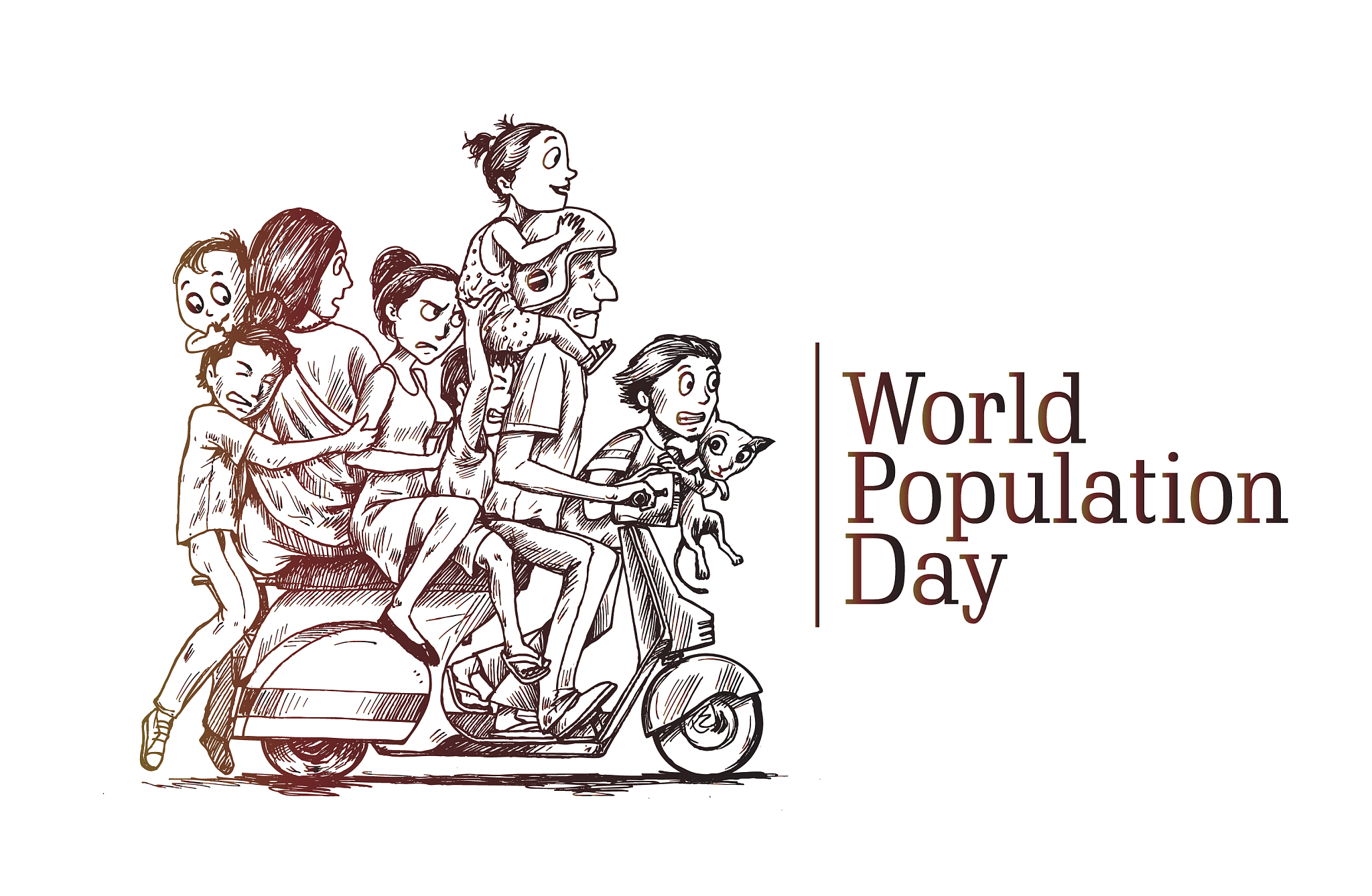 world population day 11 july happy with his