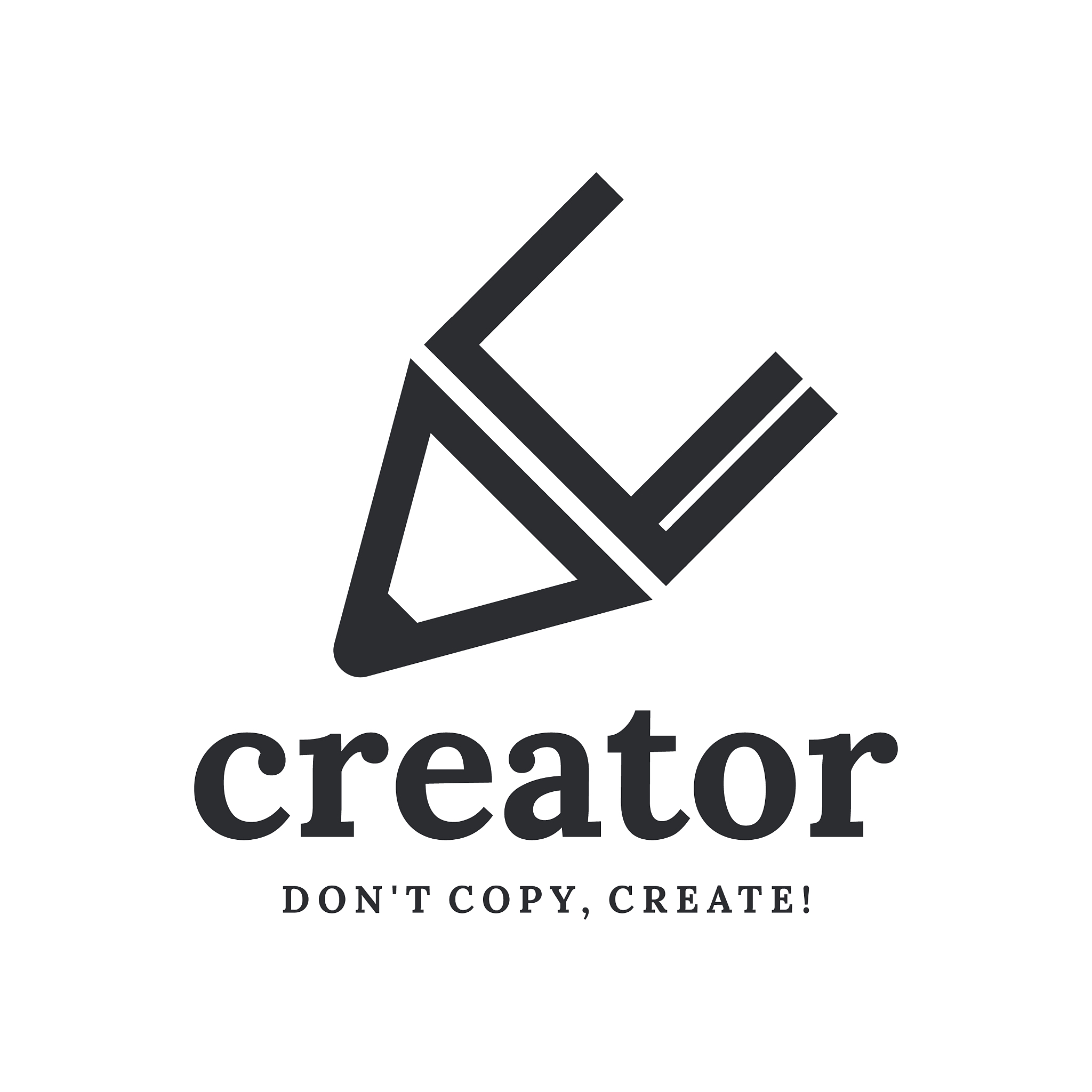 logo abstract minimalist pencil