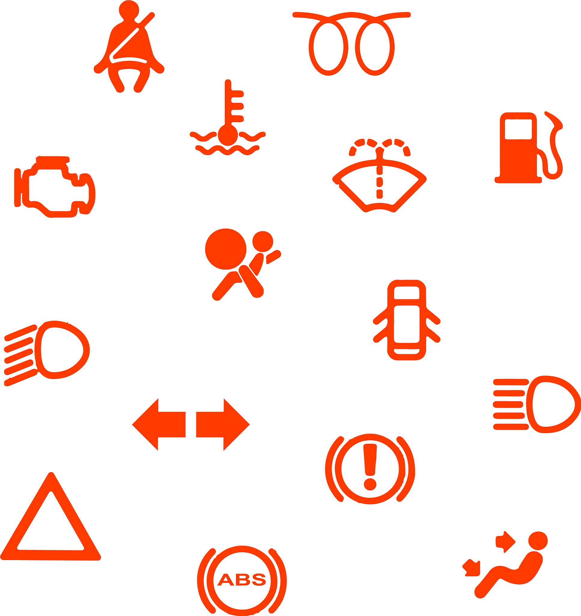 vehicle dash warning symbols