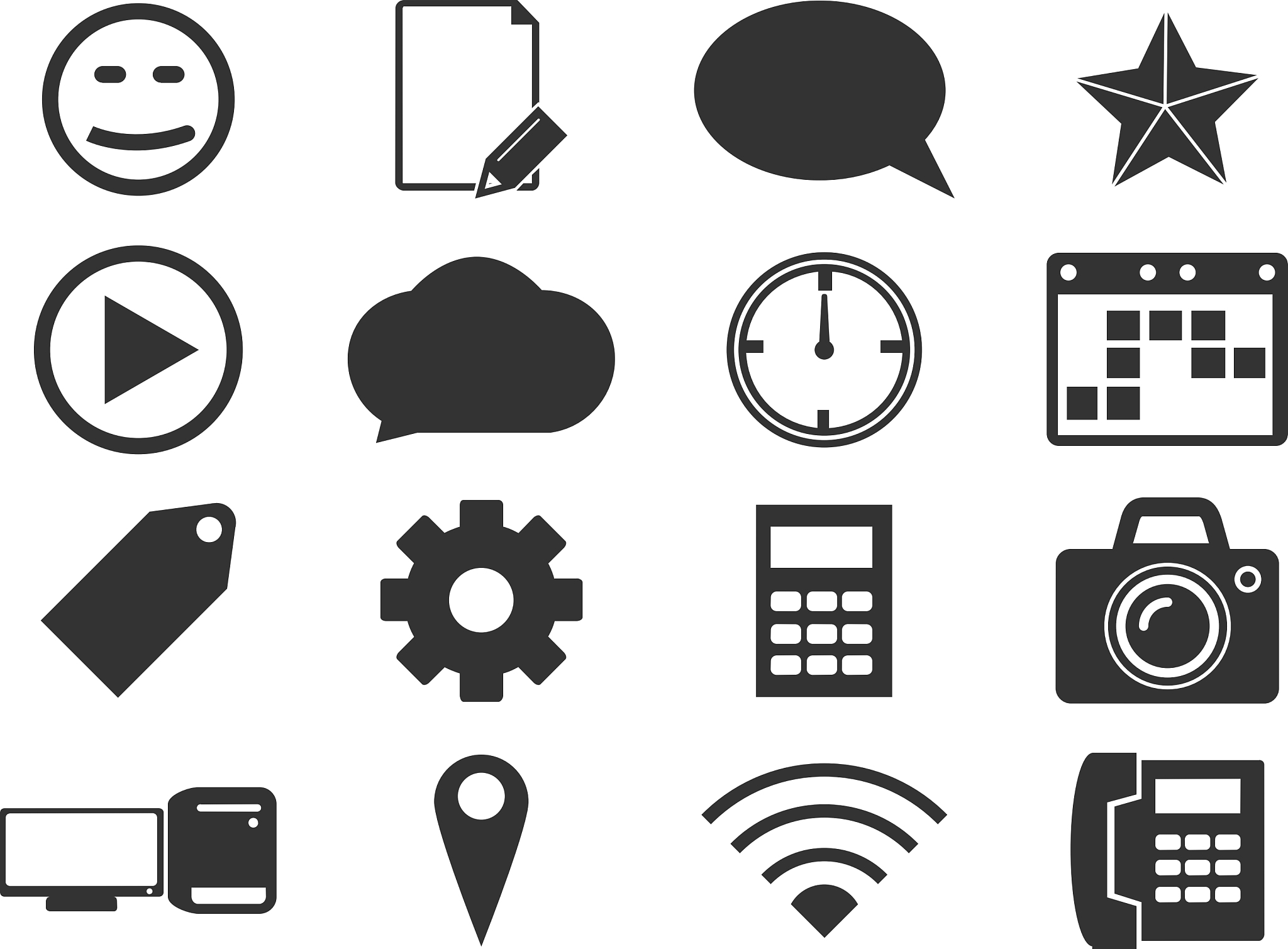 social media icons set