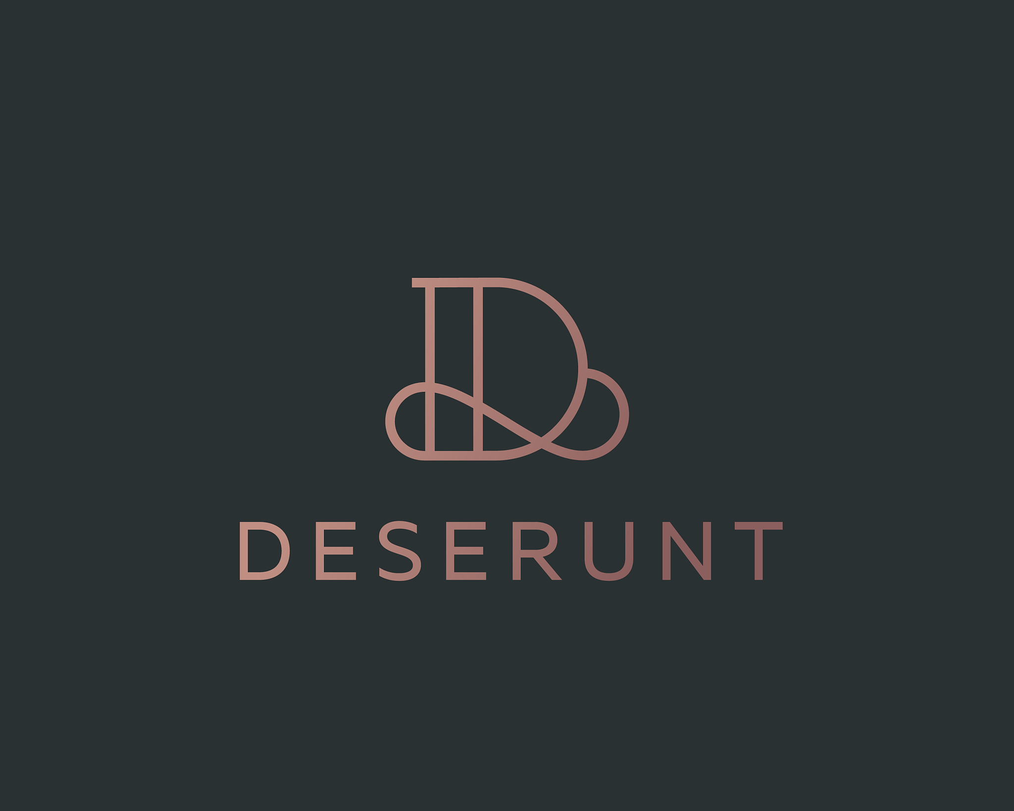 elegant line curve logotype premium letter