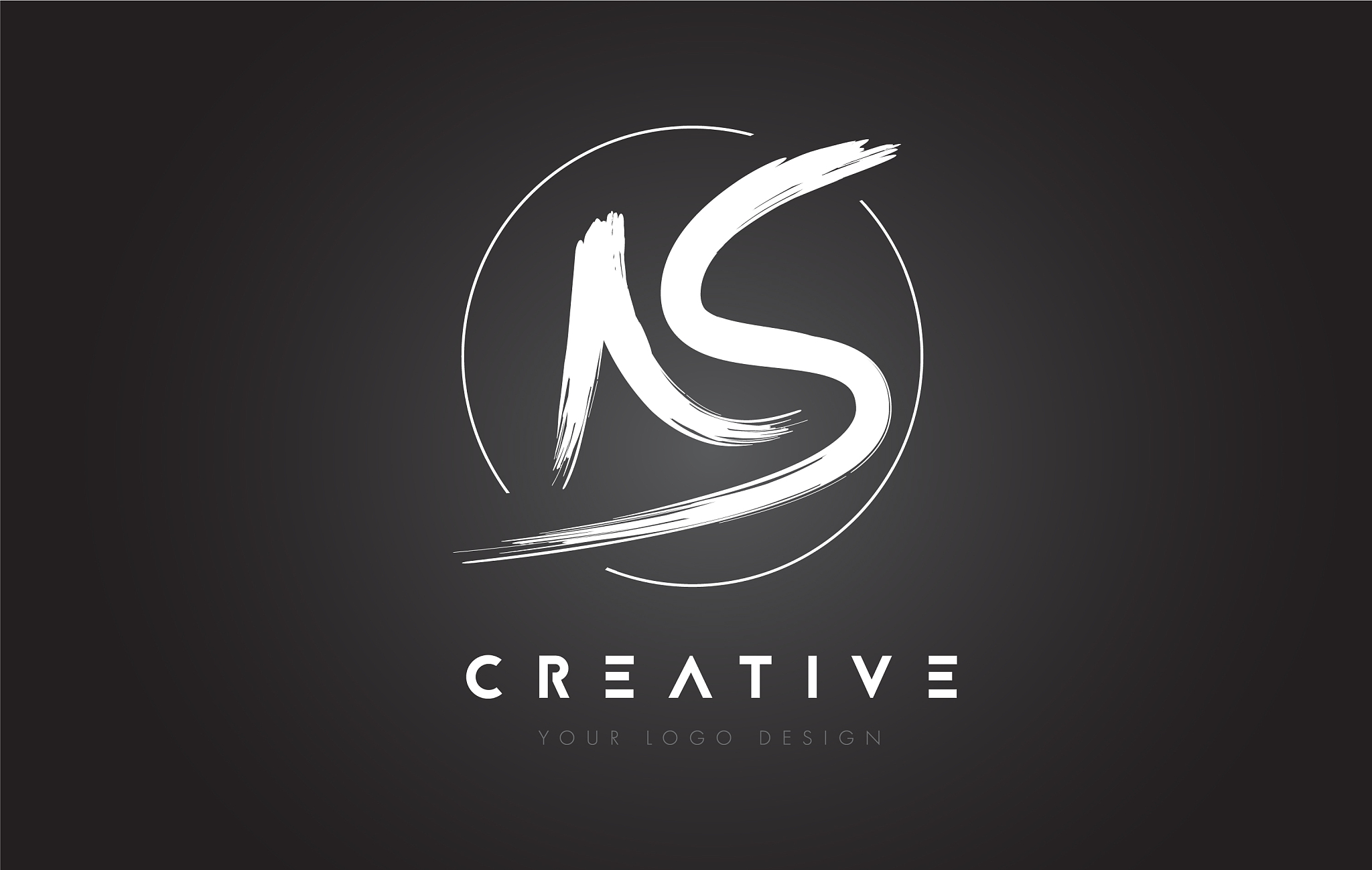 as brush letter logo design artistic handwritten