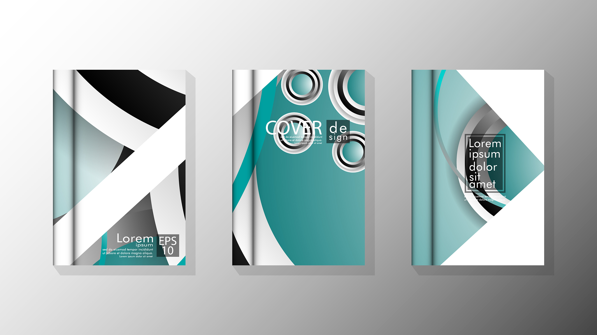 collection book cover backgrounds eps 10 design