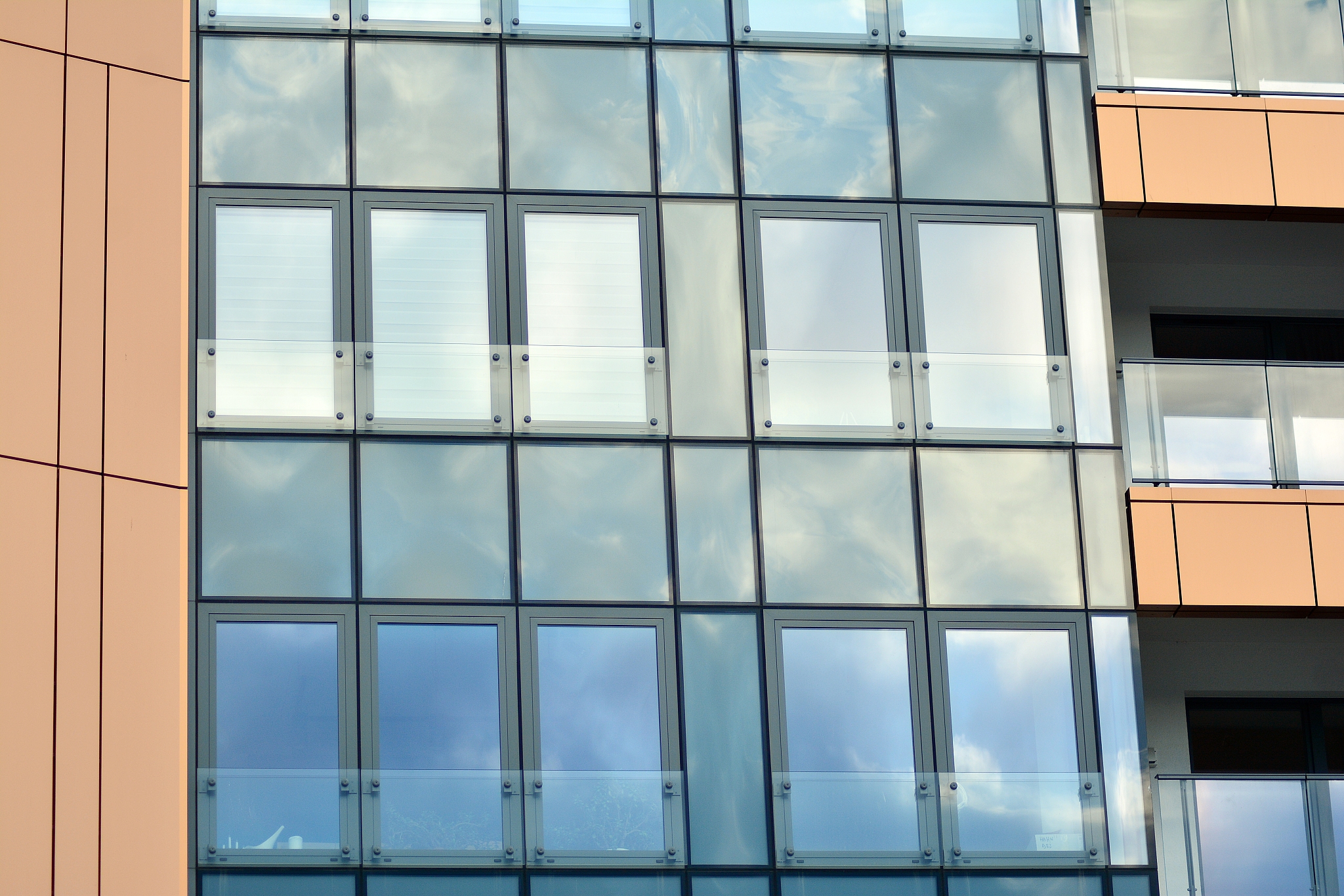 facade of a modern apartment building