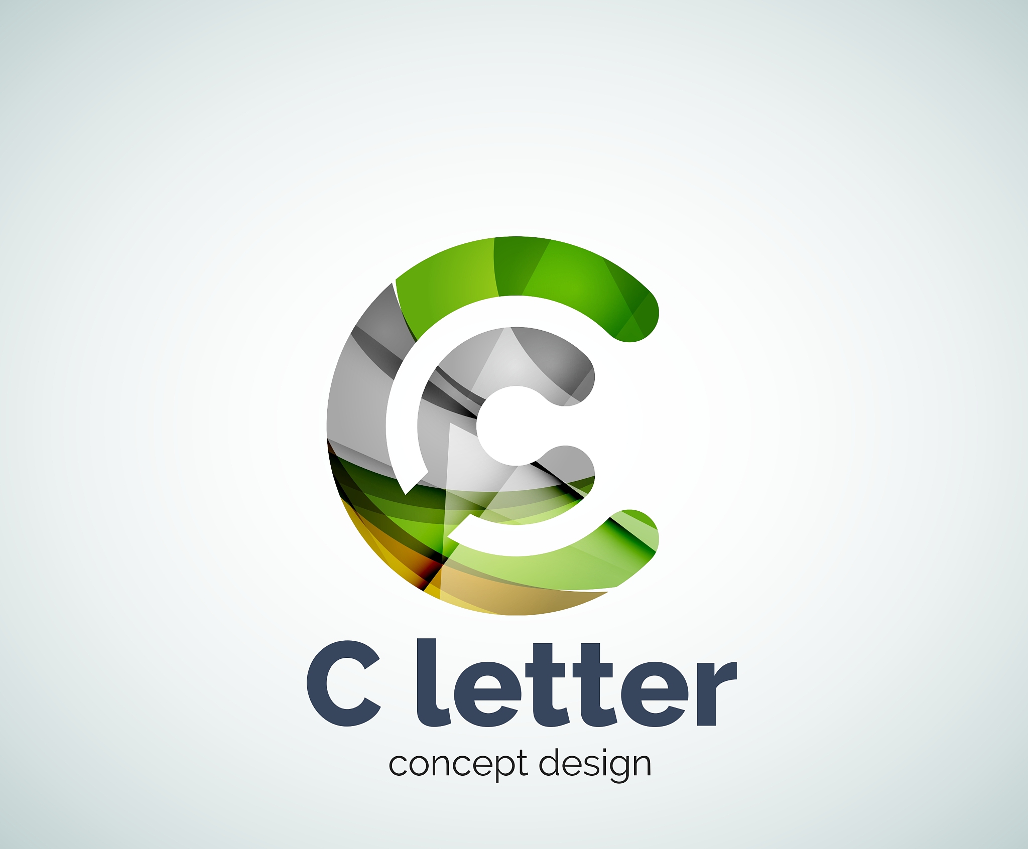 c letter concept logo template