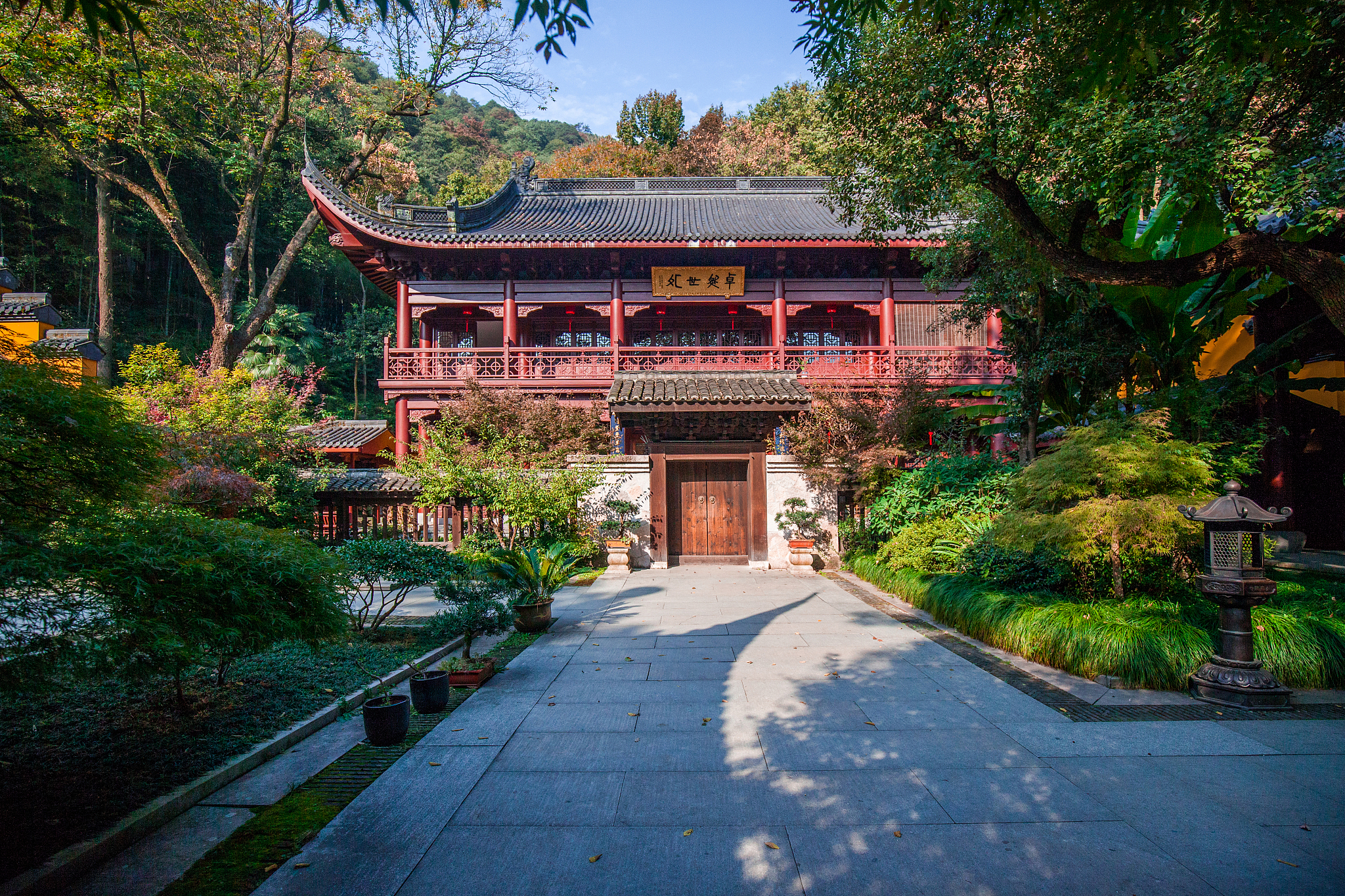杭州永福禅寺秋景