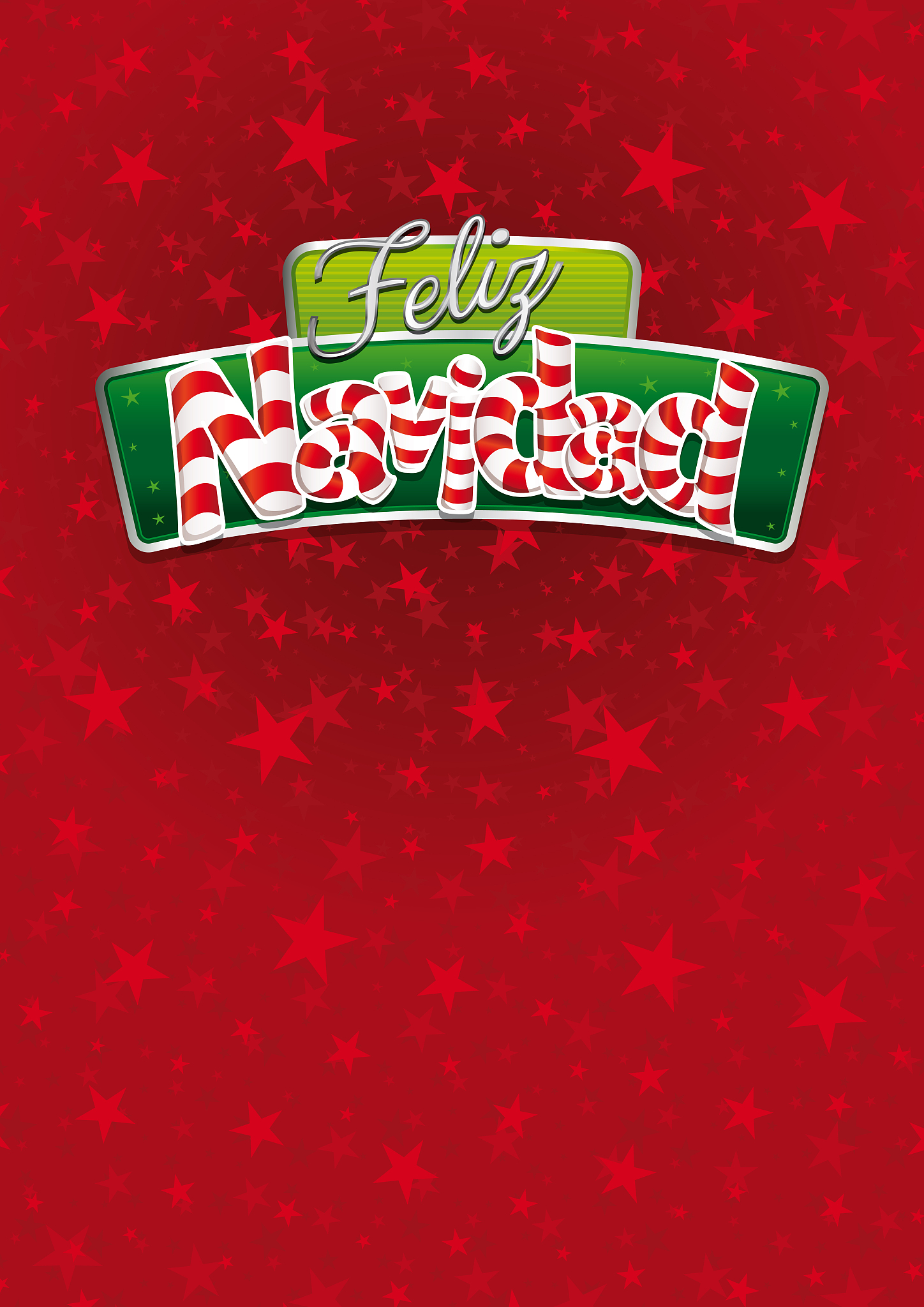 feliz navidad - merry christmas in spanish language - red cover 